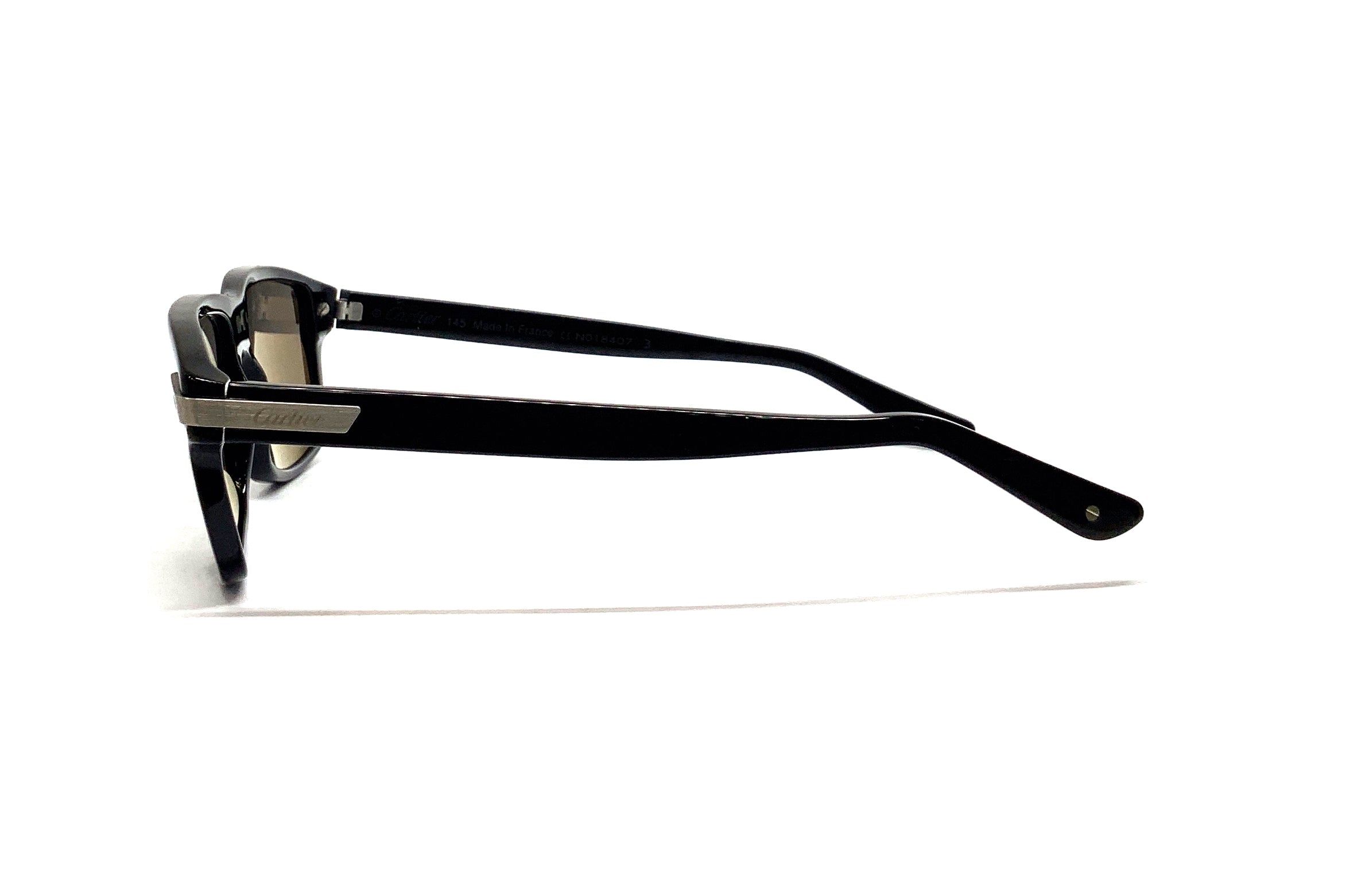 Cartier Black Rectangular Sunglasses for Women & Men - Luxury Designer Shades with UV Protection - Perfect for Driving, Beach & Outdoor Activities