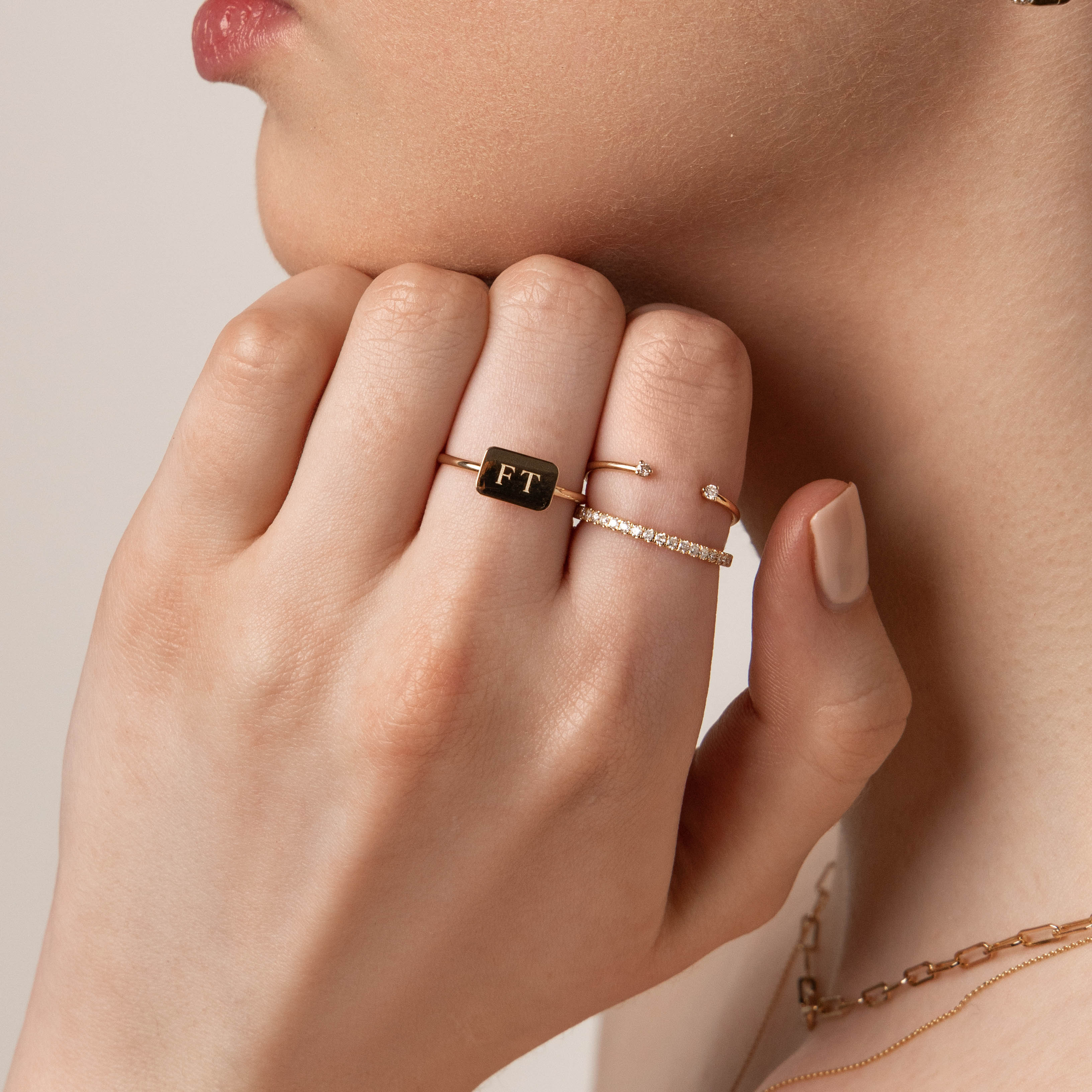 10k Gold Diamond Eternity Stacker Ring for Women - Elegant Wedding Band, Anniversary Gift, Stackable Jewelry for Everyday Wear & Special Occasions