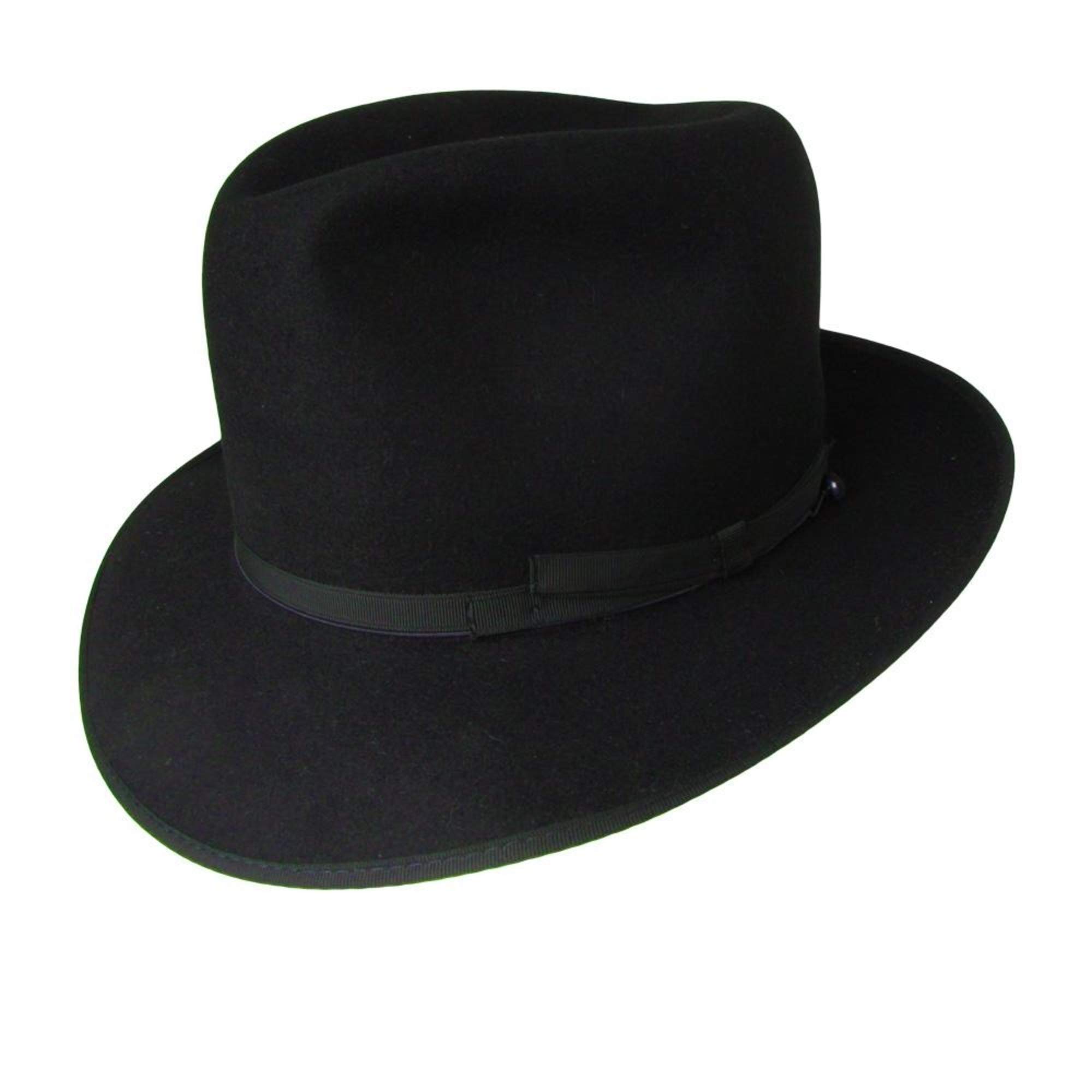 Borsalino Fur Felt Fedora Hat for Men - Elegant Winter Style