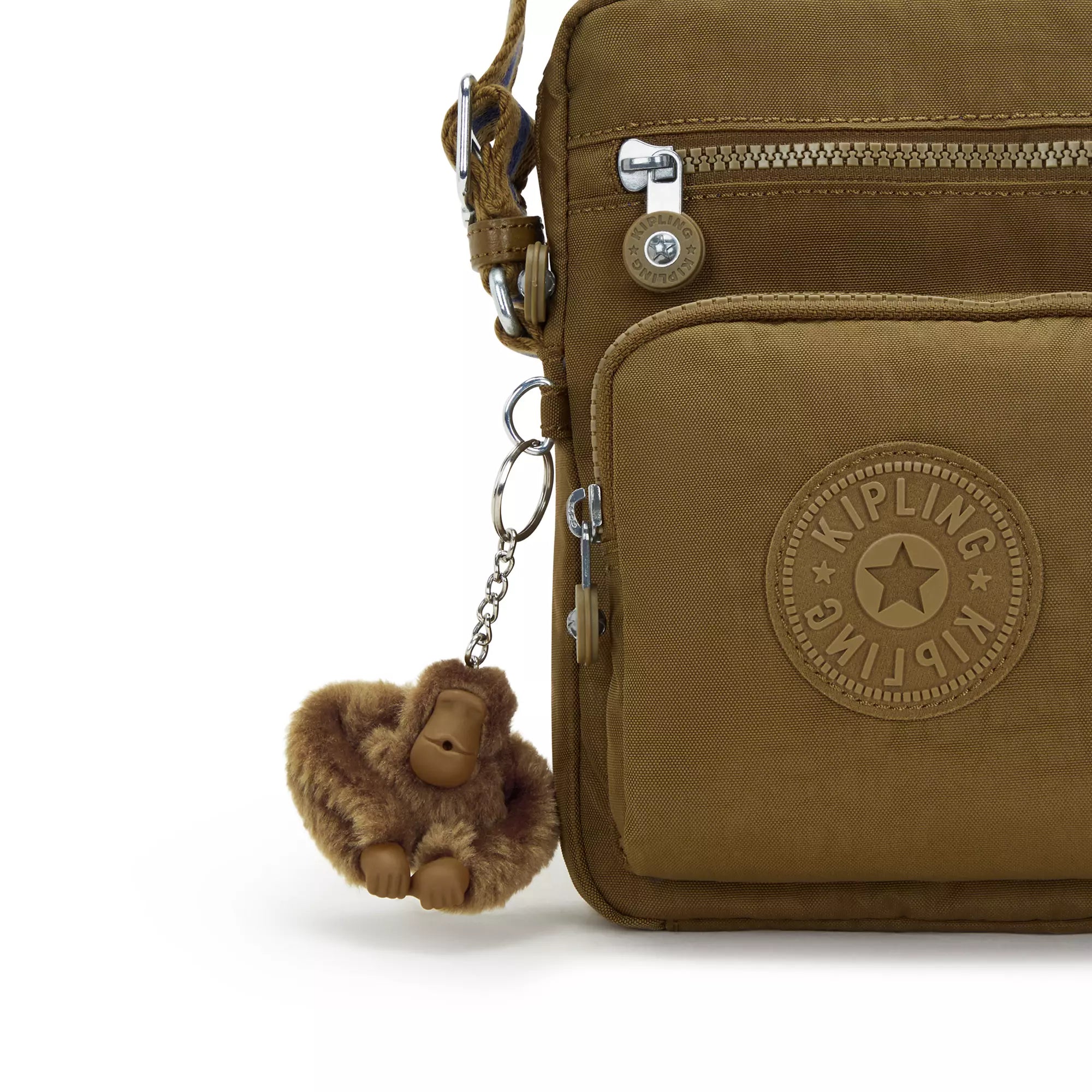 Kipling Gunne Crossbody Bag for Women - Lightweight & Water-Resistant Dry Laurel Design - Perfect for Travel, Work & Everyday Use