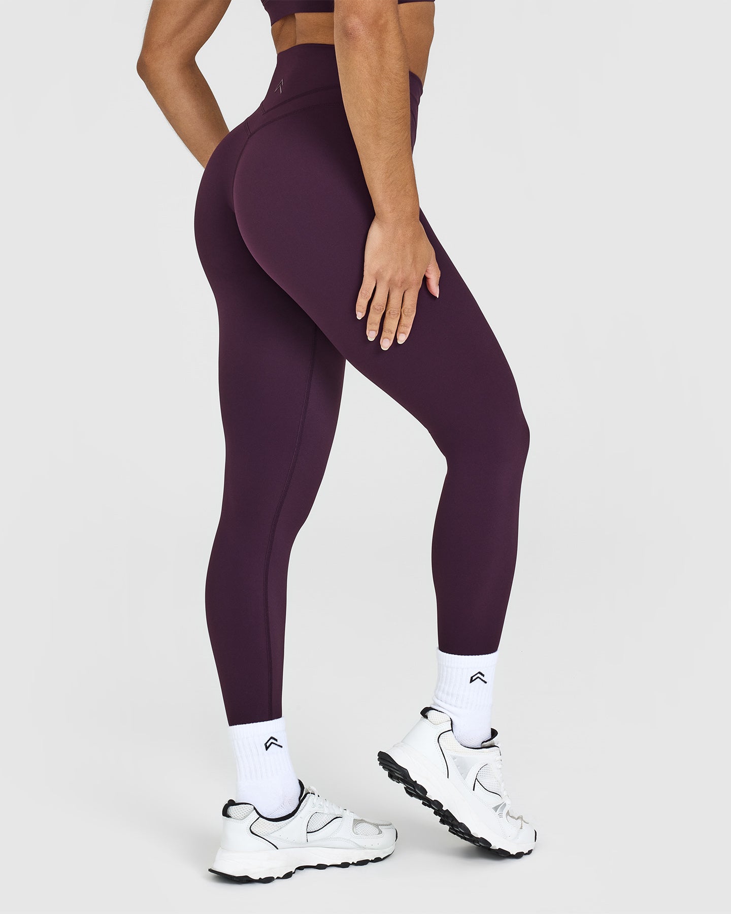 High Waisted Leggings for Women - Blackberry Purple | Tummy Control Yoga Pants | Workout, Running & Lounge Wear