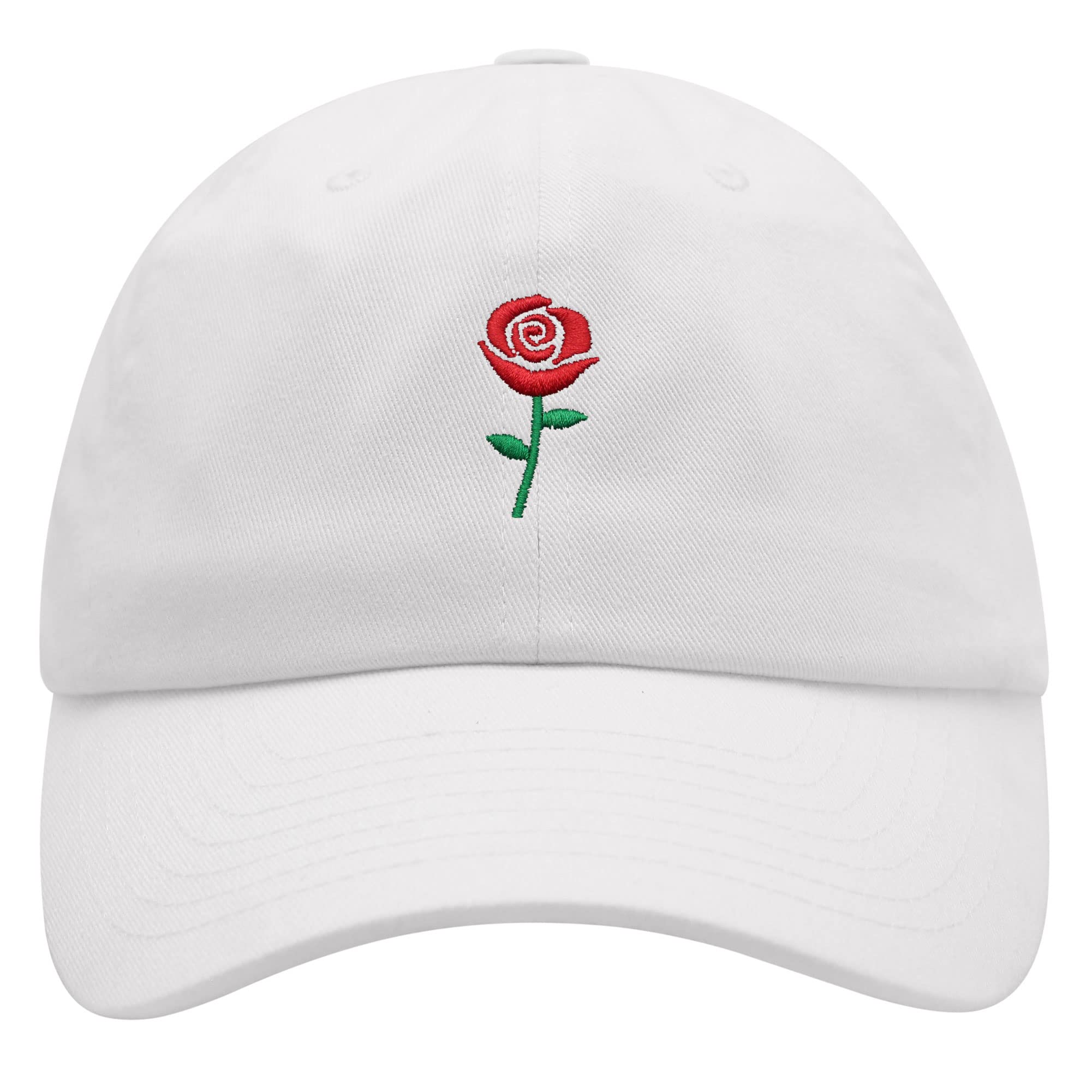 Premium Embroidered Rose Dad Hat - Stylish Baseball Cap for Men & Women - Perfect for Outdoor Activities, Casual Wear & Fashion Accessories