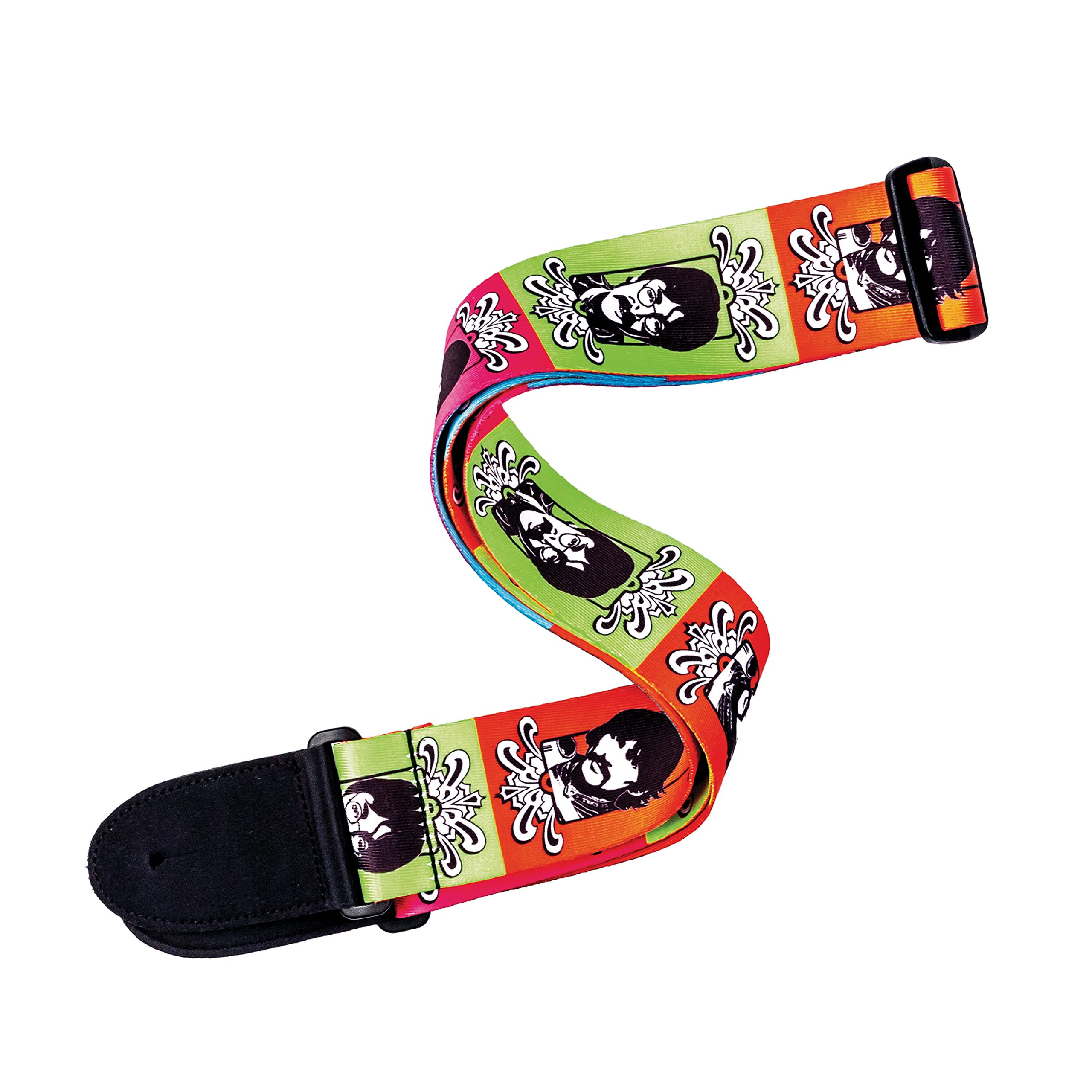 D'Addario Beatles Sgt. Pepper's 50th Anniversary Woven Guitar Strap for Electric, Acoustic & Bass Guitars - Vintage Music Accessory for Performances, Practice & Stage Shows