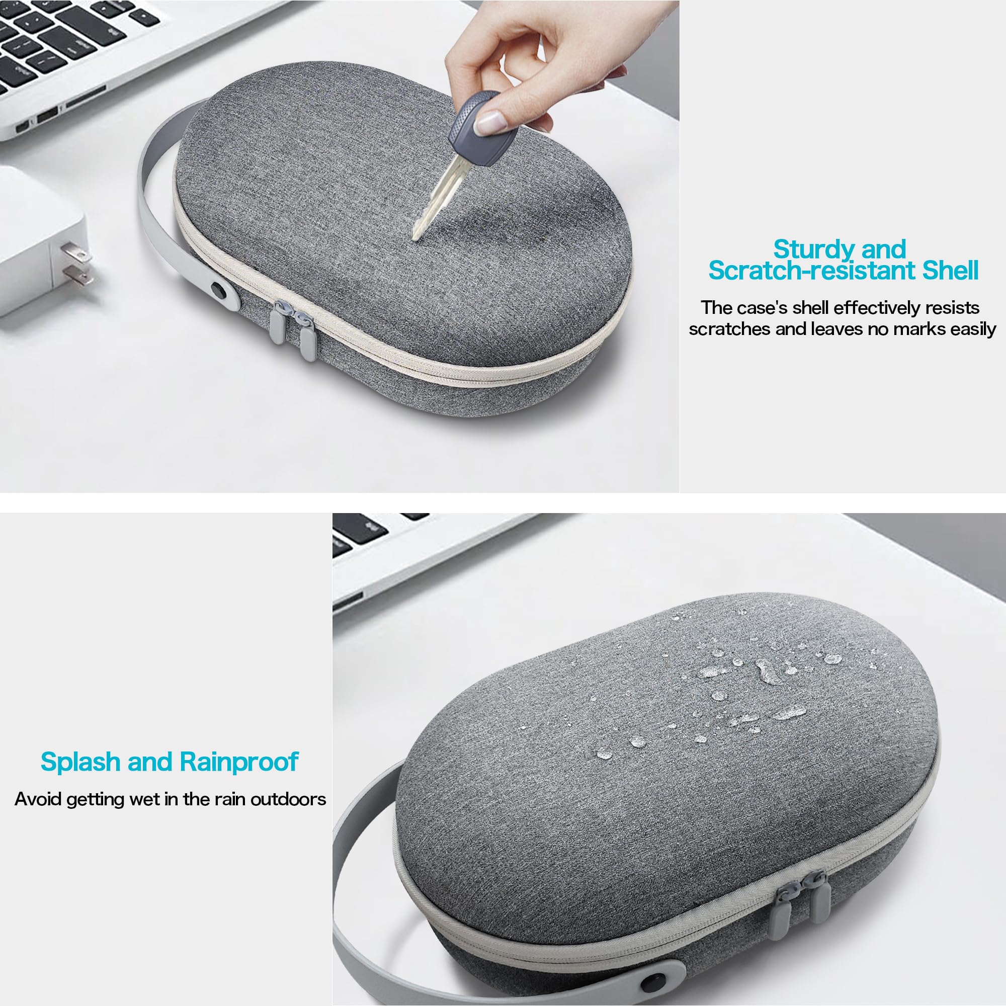 AWINNER Hard Shell Carrying Case for Meta Quest 3 VR Headset - Ultra Slim Travel Protection Cover - Perfect for Gaming, Travel & Storage Accessories