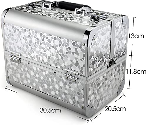 Welocity Professional Vanity Box - Makeup Jewelry Nail Polish Organizer Storage Case with Mirror | Beauty Accessories Travel Case for Home & Salon Use