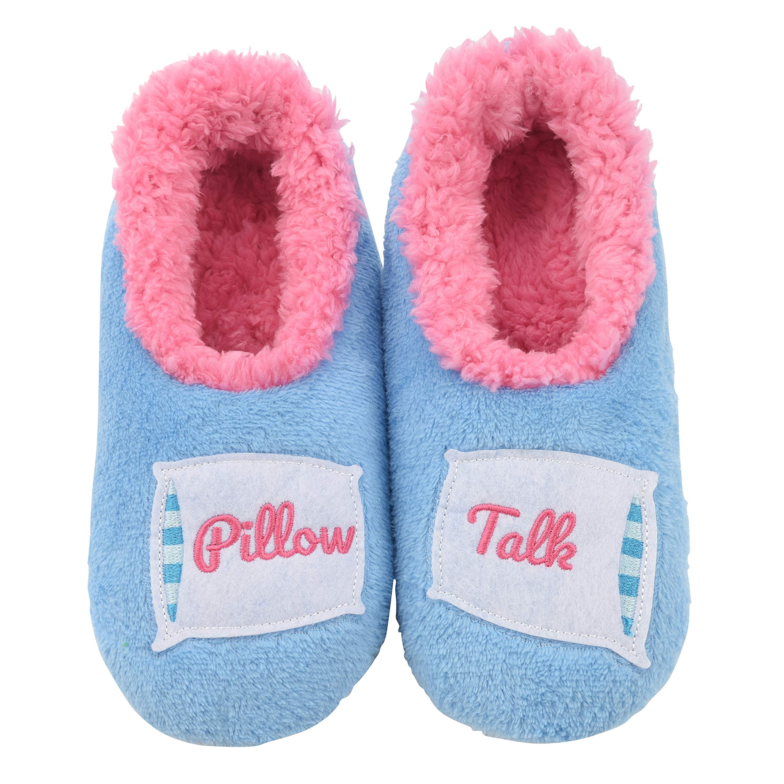Funny Women's Slippers - Snoozies Womens Pairables House Slippers for Comfort & Style - Wine, Dine & More Designs - Perfect for Relaxing at Home, Gift Giving & Cozy Evenings