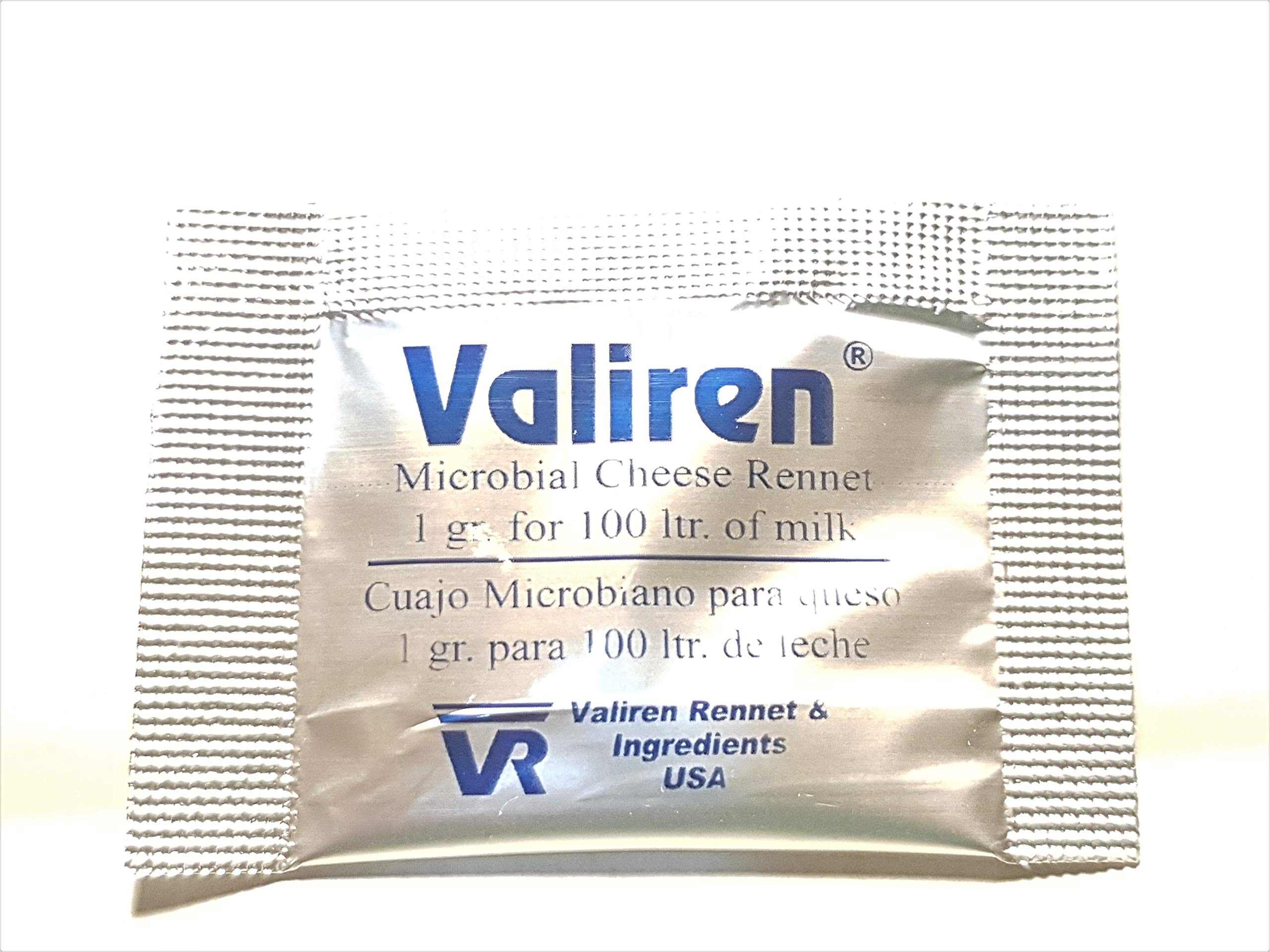 Microbial Rennet Pack of 10 Sachets (10 x 1g) - 1 Sachet for 100L Milk - Perfect for Cheese Making at Home, Farm, or Small Dairy Production