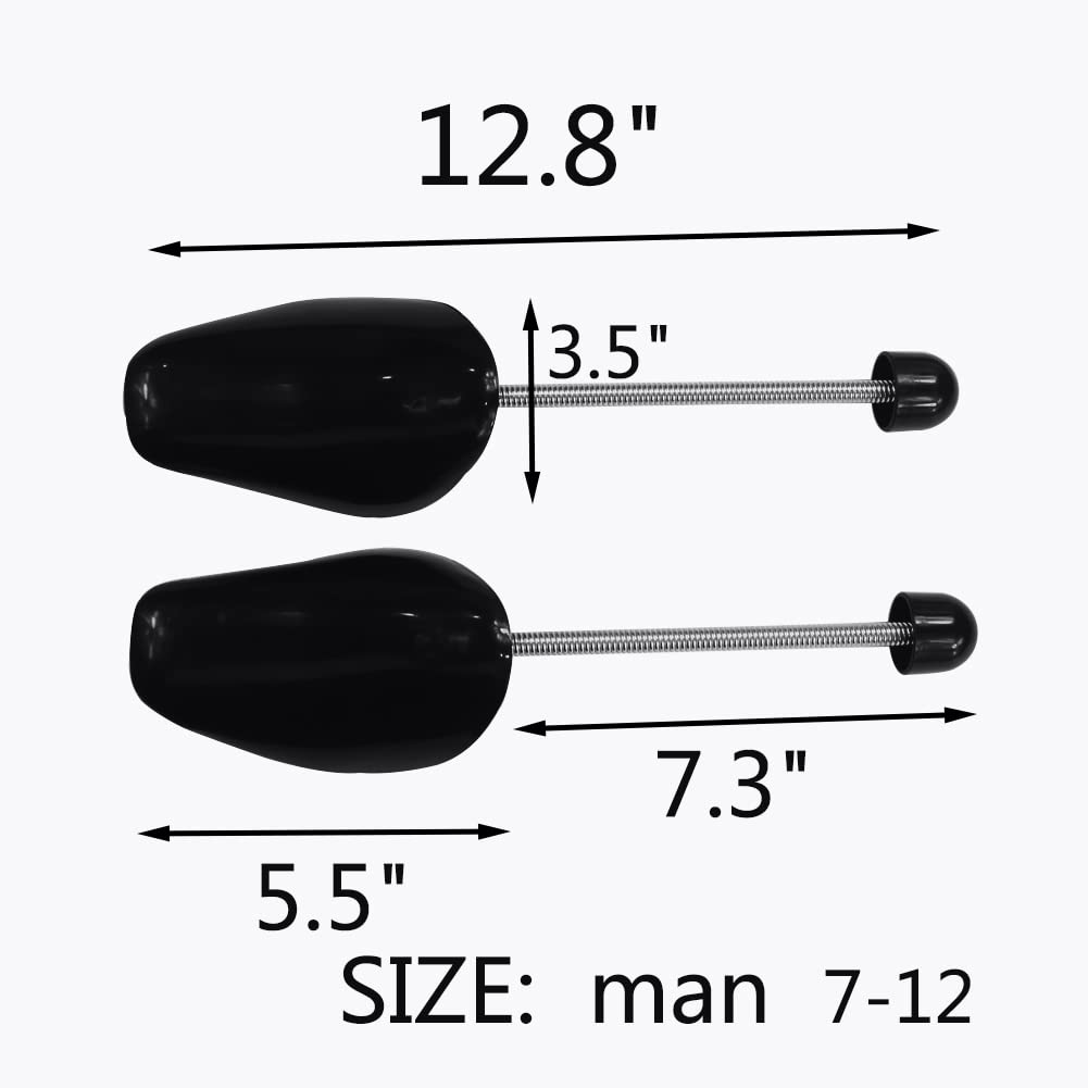 Men's Plastic Shoe Trees for Sneakers & Boots - Shoe Stretcher & Shape Holder to Prevent Creases | Perfect for Travel, Storage & Shoe Care