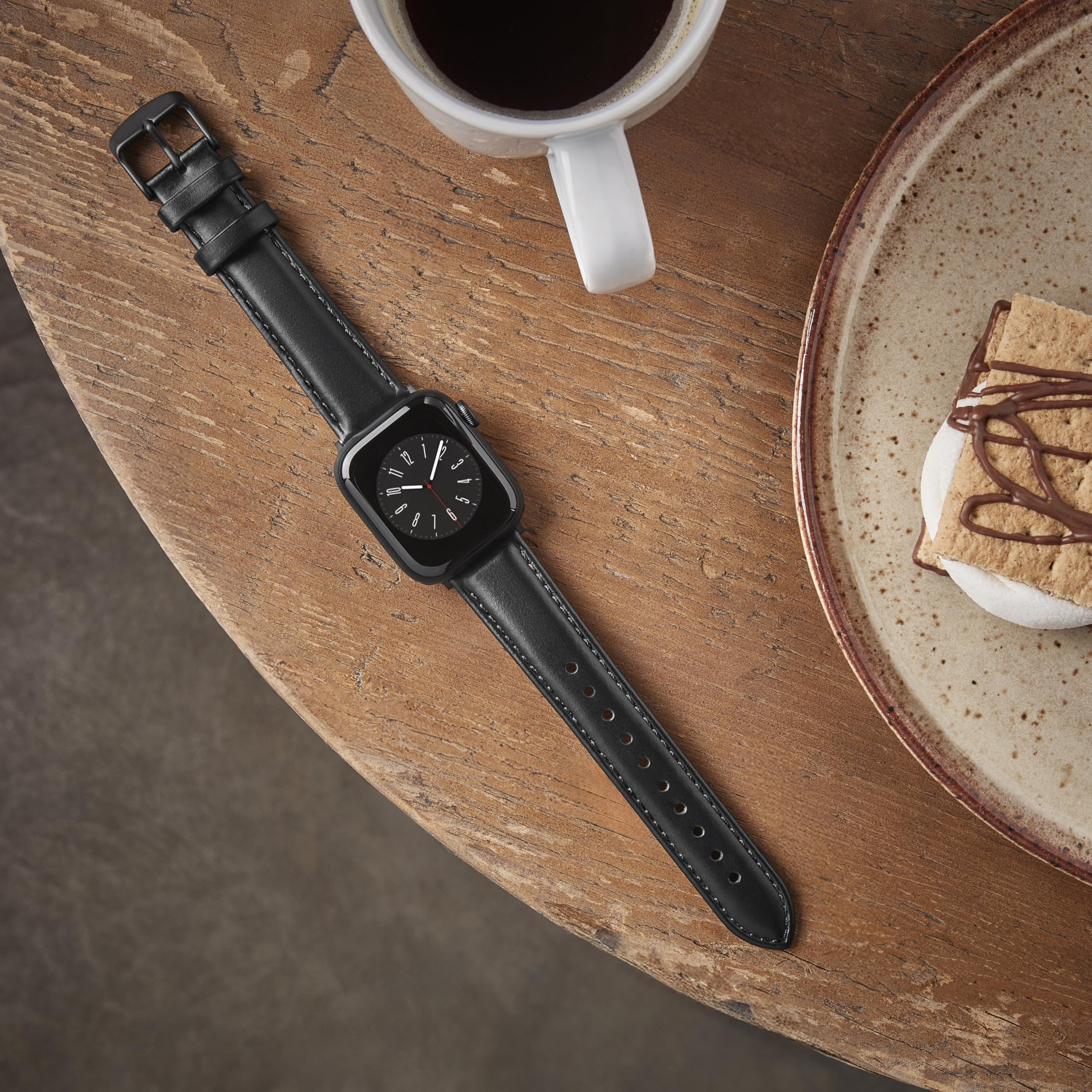 Premium Top Grain Leather Watch Bands for Apple Watch - Archer Watch Straps - Perfect for Business, Casual & Everyday Wear