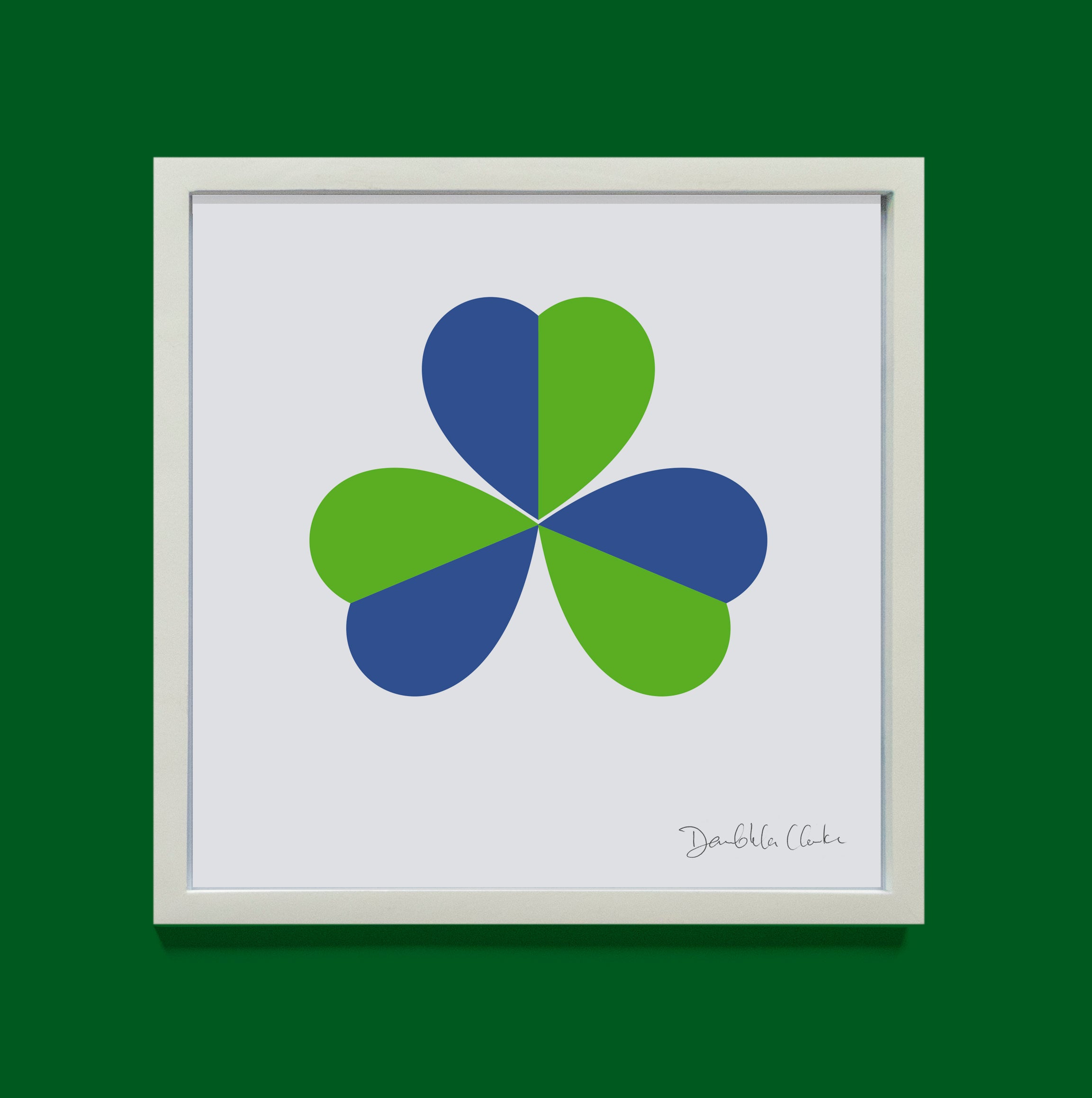 Dervla Clarke Shamrock Blue Green Necklace - Irish Celtic Jewelry for Women - Perfect for St. Patrick's Day Gifts & Everyday Wear