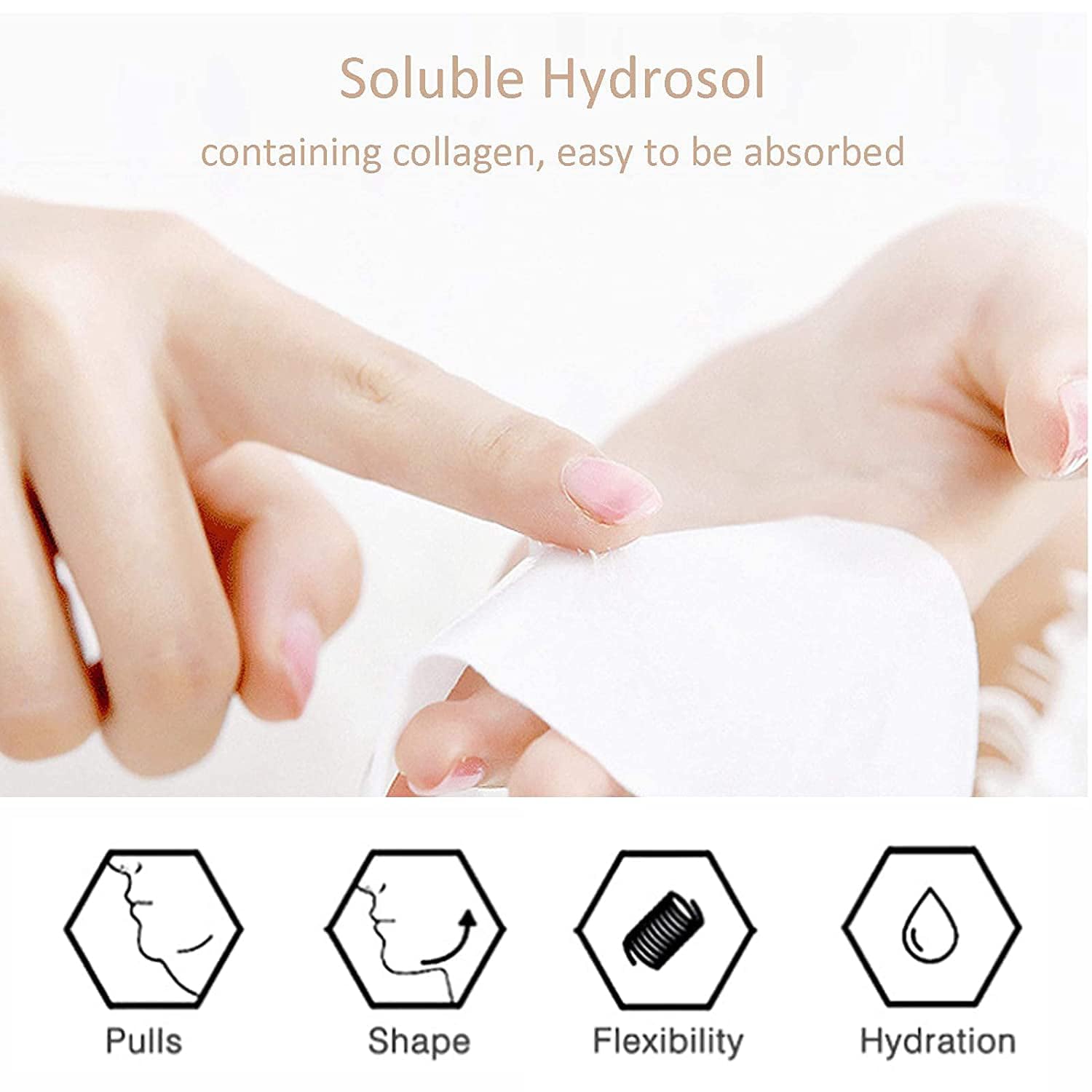BLINE V-Shaped Slimming Face Mask - Chin Up Patch for Skin Firming, Tightening & Moisturizing | V-Line Lifting & Double Chin Reducer for Women | Pack of 1 | Perfect for Nighttime Skincare & Facial Contouring Routine