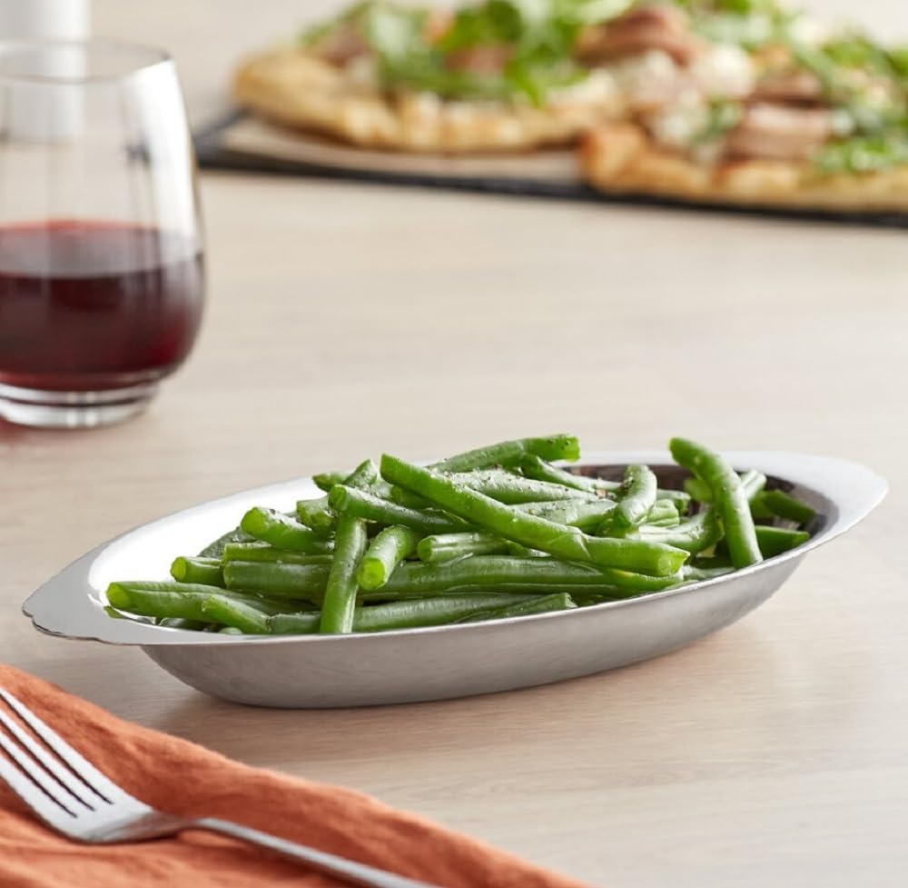 Soro Essentials - 2-Piece 15 oz Stainless Steel Oval Au Gratin Dish Set for Individual Servings - Perfect for Casseroles, Lasagna, Cobblers & More - Ideal for Dinner Parties, Holiday Meals & Family Gatherings