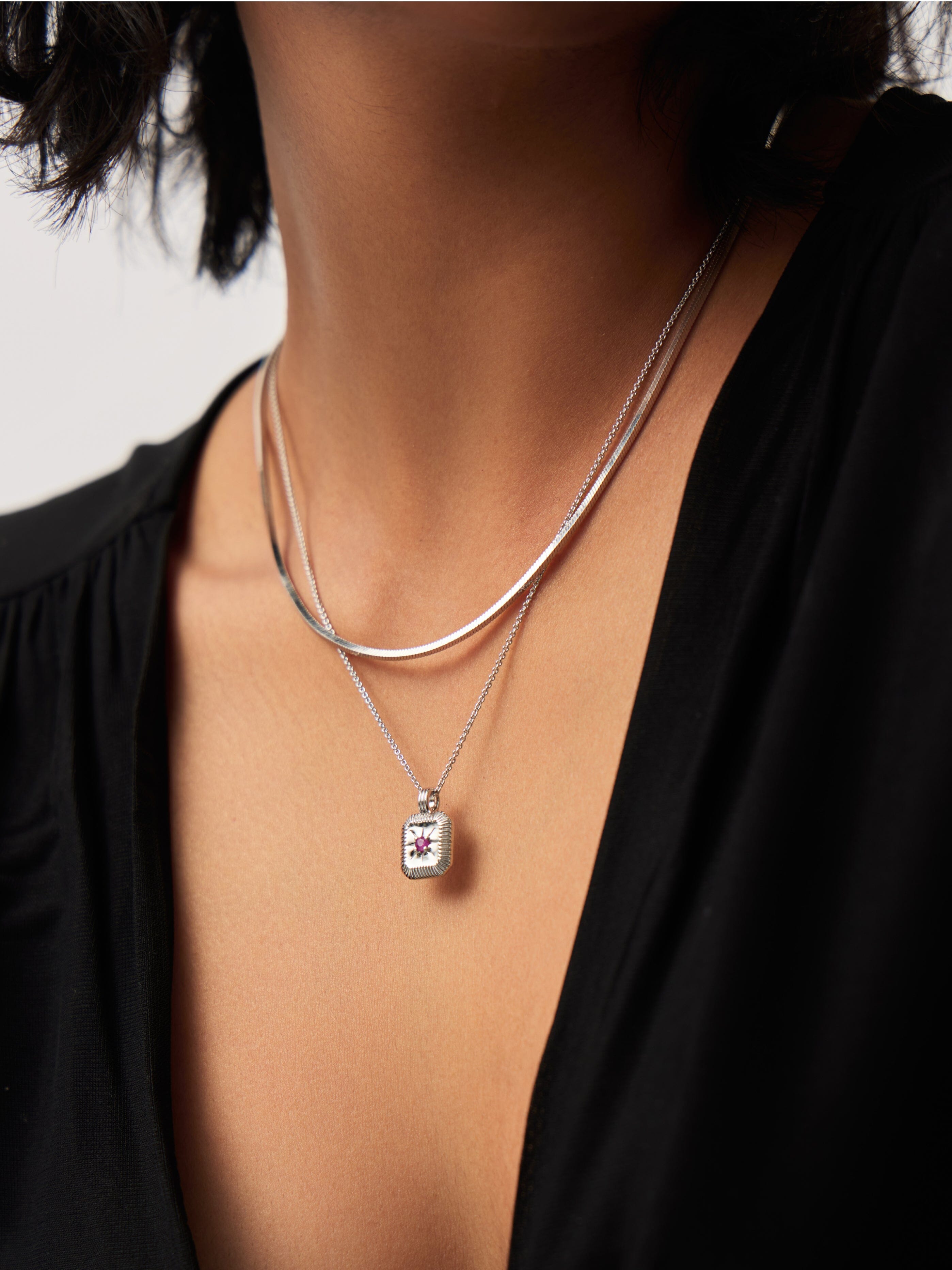 October Birthstone Necklace - Genuine Pink Tourmaline Pendant Jewelry for Women | Elegant Gift for Birthday, Anniversary & Special Occasions