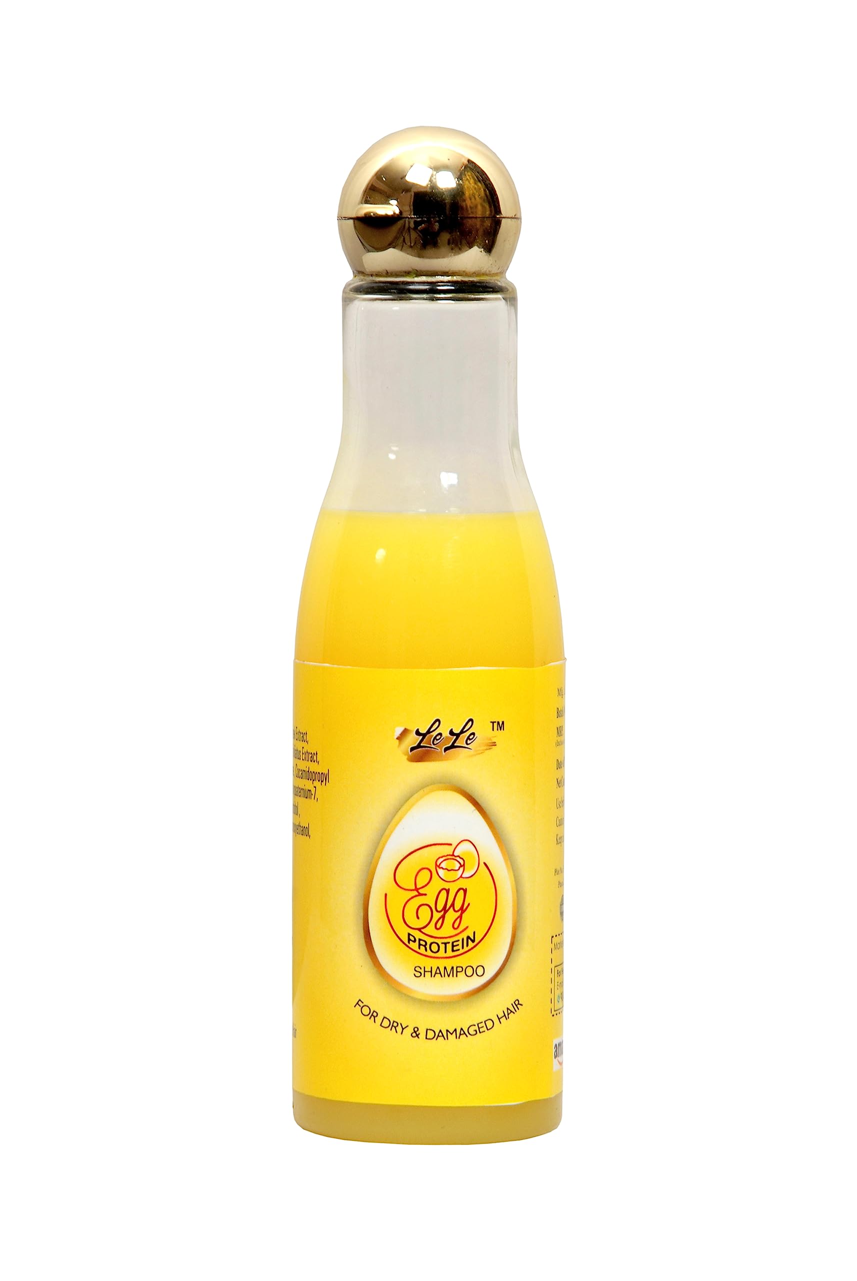 Lele Egg Protein Shampoo for Dry & Damaged Hair - Nourishing Treatment for Men, Women & Kids (200ml) - Revitalizes Hair for Daily Use at Home or Salon