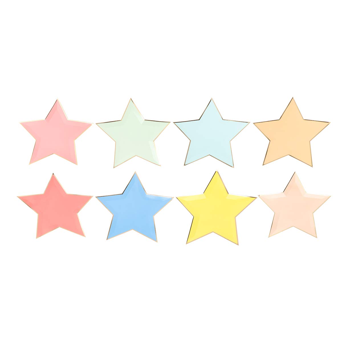 8-Pack Disposable Party Plates - 10 Inch Paper Plates for Cake, Desserts & Snacks - Perfect for Birthdays, Picnics & BBQ Gatherings