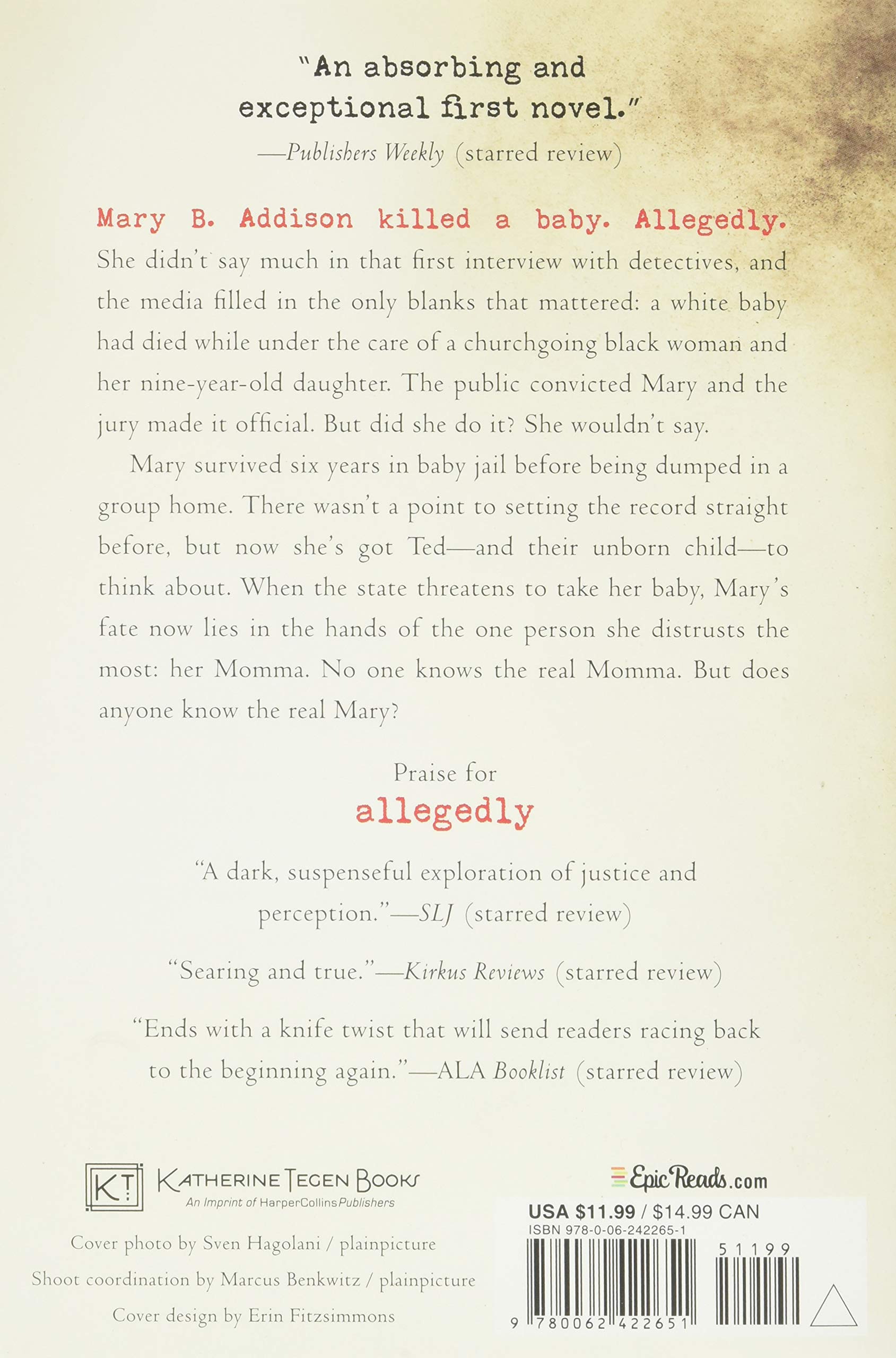Allegedly: A Gripping Psychological Thriller Novel - Perfect for Mystery Lovers & Book Club Discussions