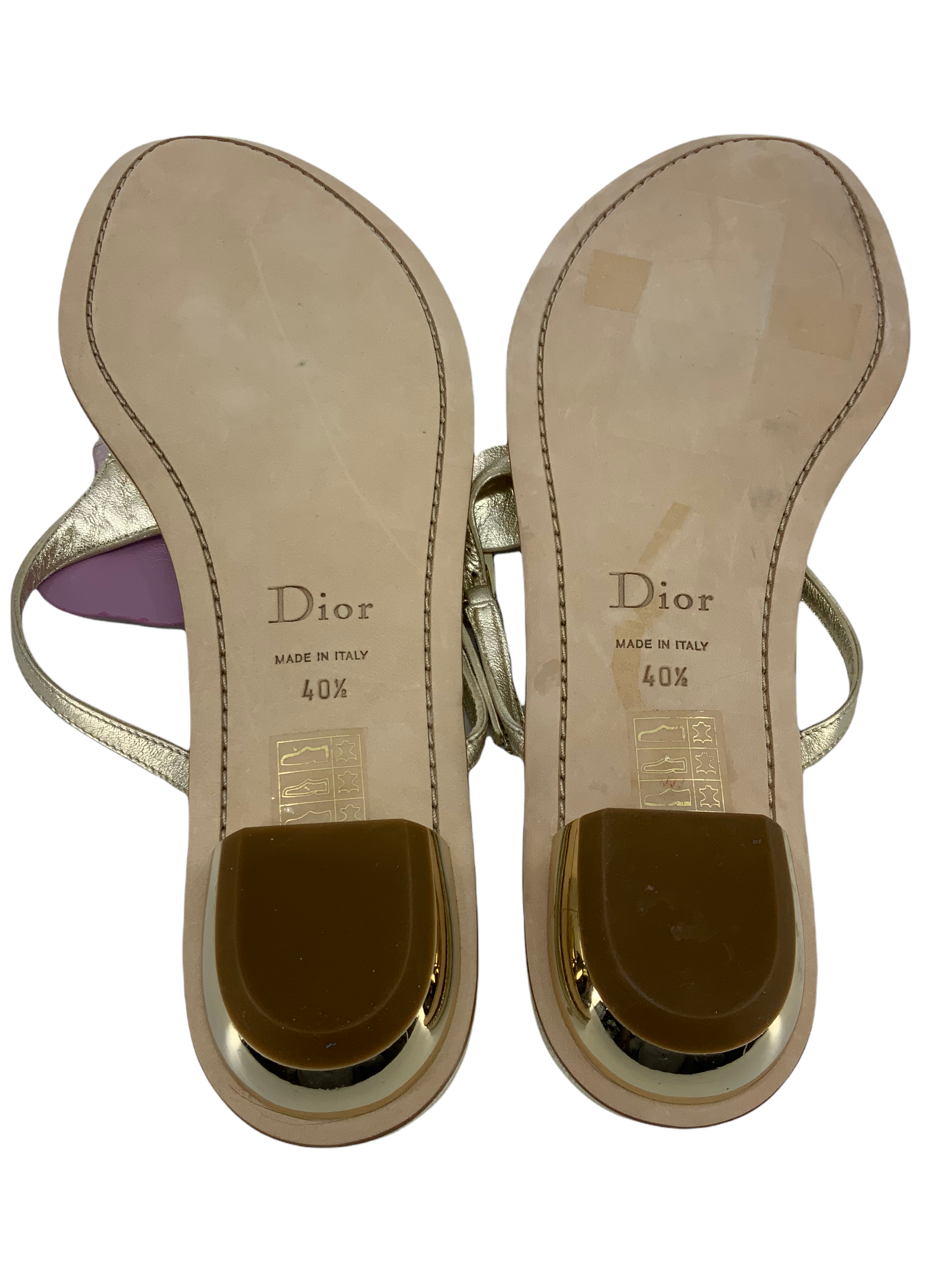 Christian Dior Pensee Flower Thong Sandals Women's Size 10.5 - Luxury Designer Flip Flops for Beach, Pool & Summer Vacations