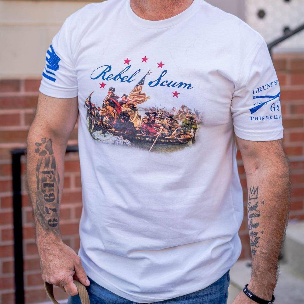 Rebel Scum Graphic T-Shirt for Men & Women - Soft Cotton White Tee - Star Wars Inspired Design - Perfect for Cosplay, Conventions & Everyday Wear