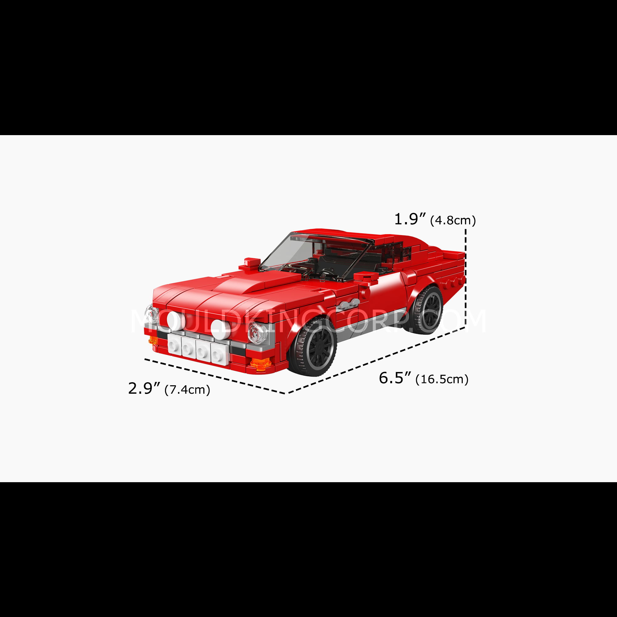 Mould King 27084 Martin V8 Vintage Car Model Building Set - 365 Pieces DIY Construction Toy for Adults & Teens | Collectible Display Model, Gift for Car Lovers, STEM Educational Activity
