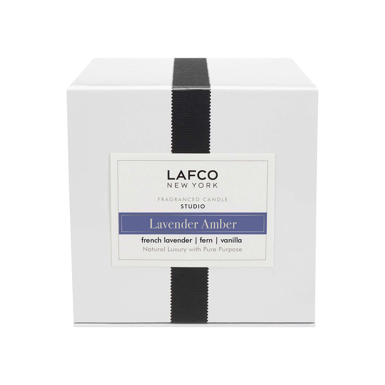 Lavender Amber Signature Scented Candle - Handmade Soy Wax Aromatherapy Candle for Relaxation, Home Decor & Gifts - Perfect for Bedroom, Bathroom & Spa
