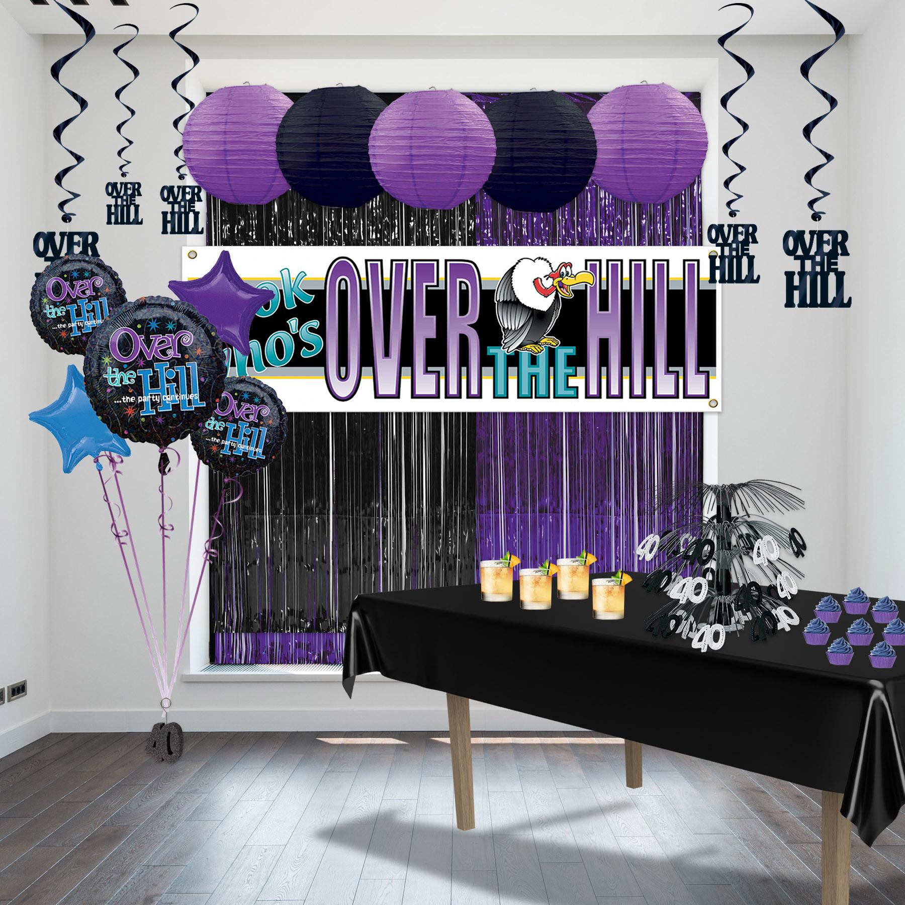 12 Pack Beistle 40th Birthday Party Centerpieces - Black Decorations for Anniversary Celebrations, Table Centerpieces for Adult Birthday Parties & Milestone Events