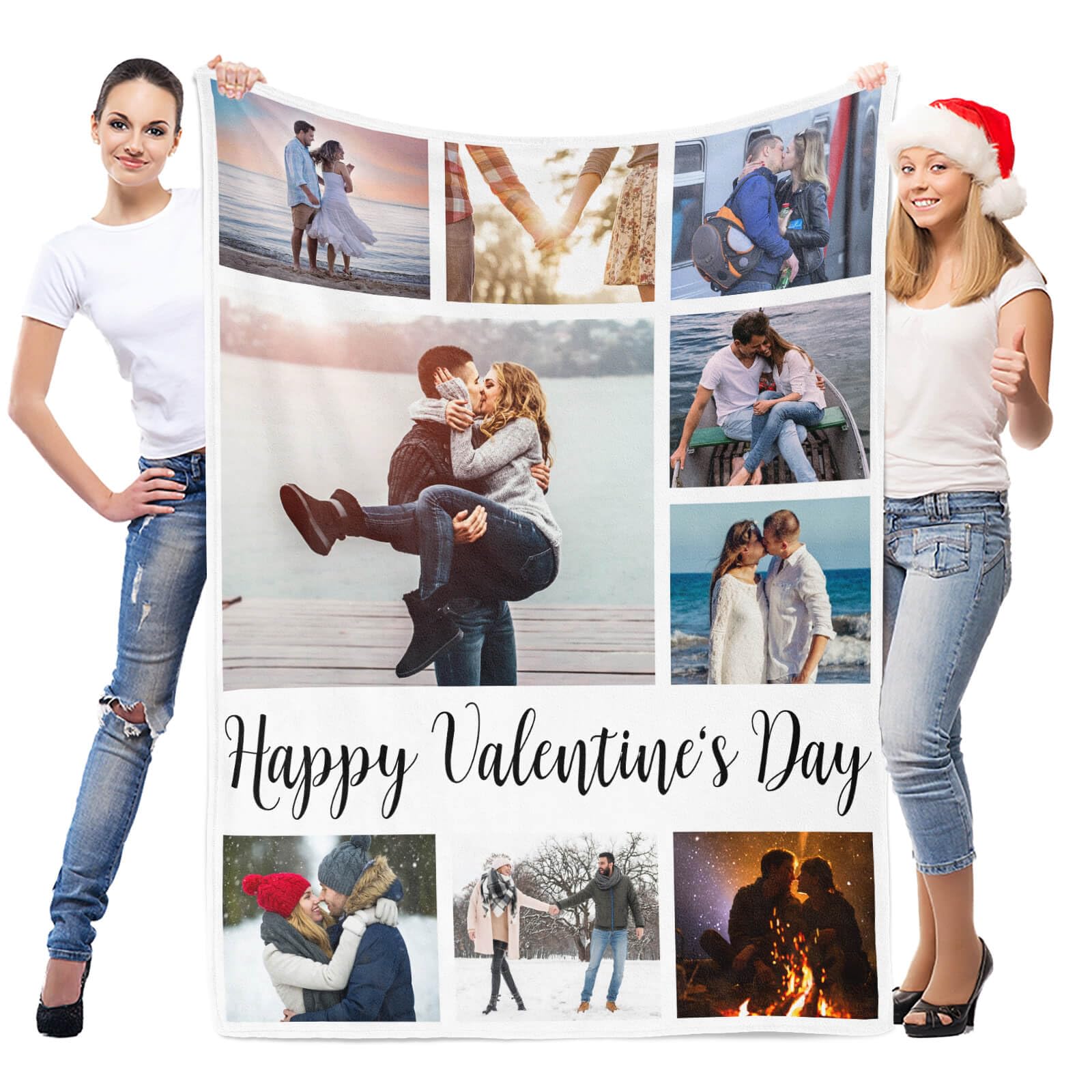 Custom Photo Blankets for Mom - Personalized Gifts from Daughter & Son - Birthday, Mother's Day & Christmas Presents - Cozy Throw Blanket for Cuddling on the Couch, Bed or Travel