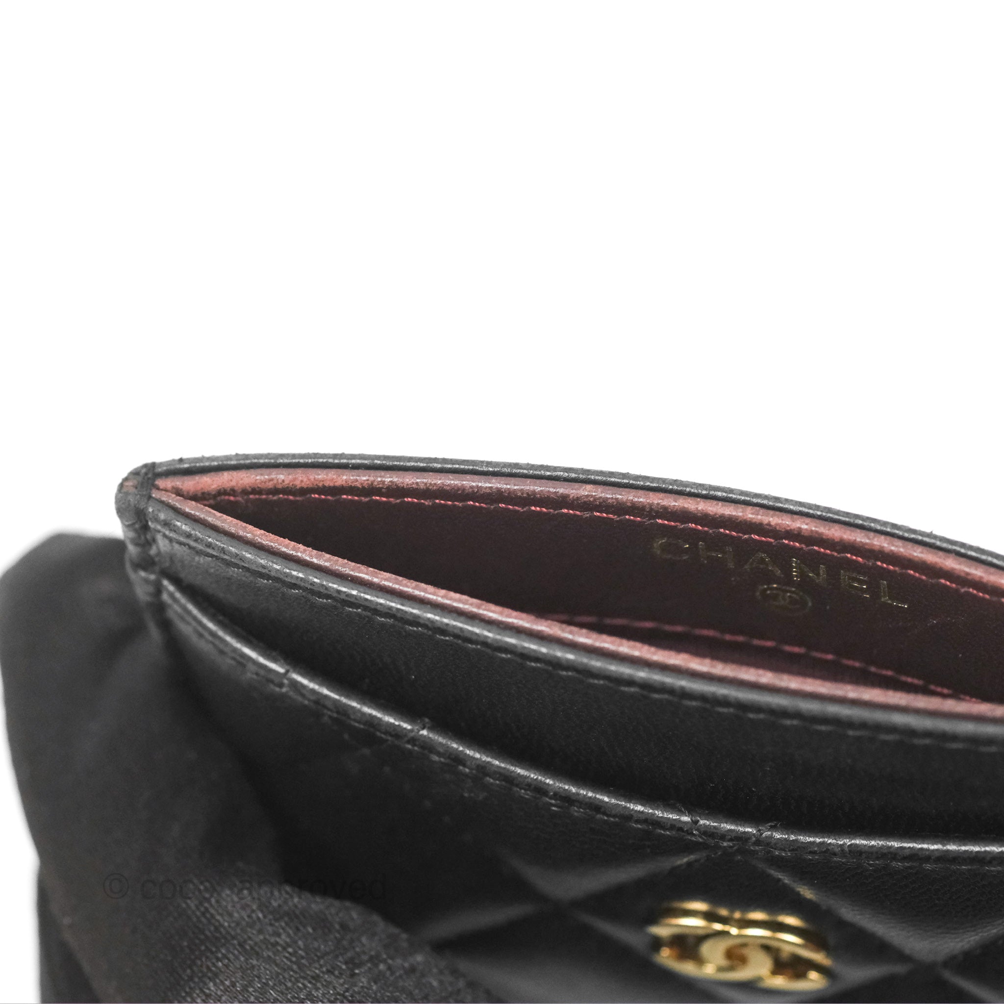 Chanel Classic Flat Card Holder Black Lambskin Gold Hardware - Luxury Slim Wallet for Women, Perfect for Everyday Use & Gift Giving