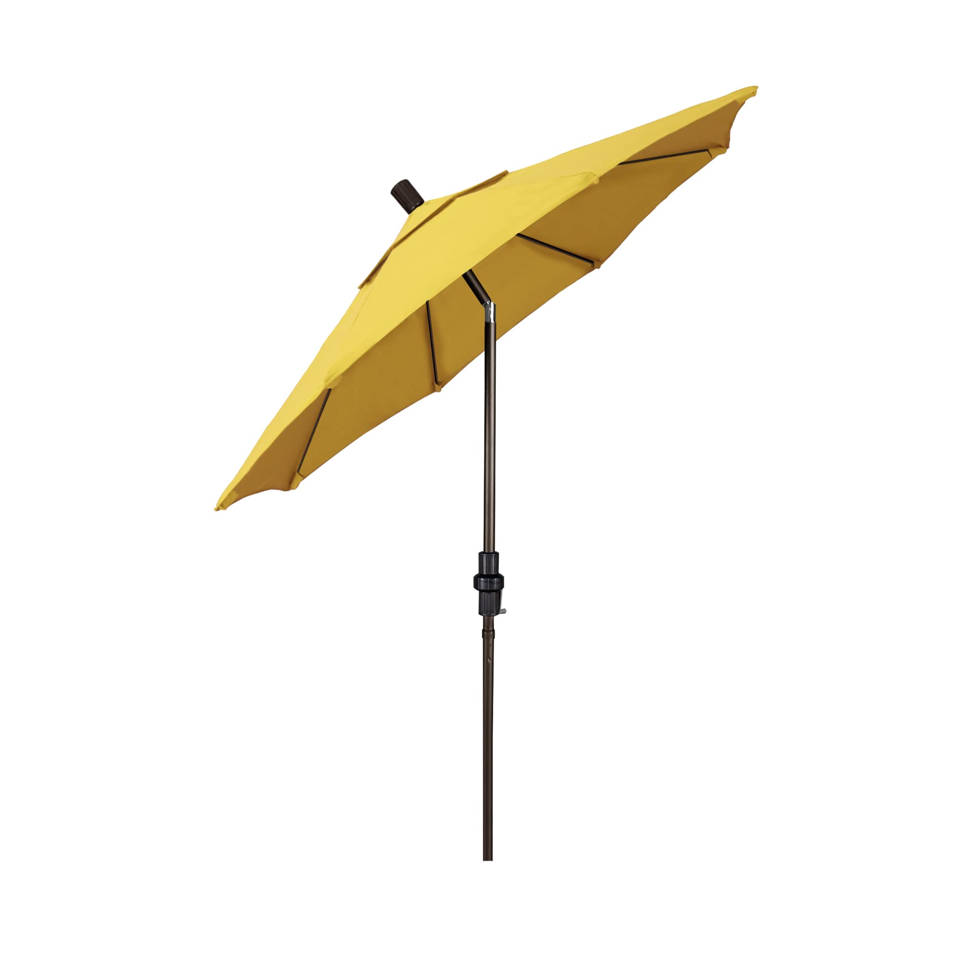 7.5' Round California Market Umbrella with Aluminum Pole & Fiberglass Ribs - Crank Lift & Tilt Mechanism for Patio, Garden, Poolside, and Outdoor Dining Areas