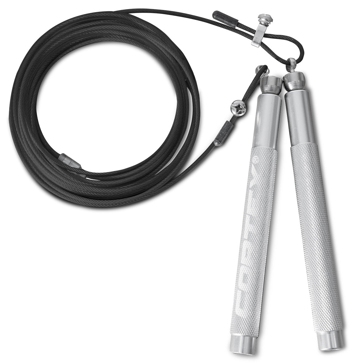 CORTEX Speed Jump Rope - Silver Adjustable Skipping Rope for Adults & Kids - Perfect for Cardio Workouts, Boxing Training & Home Fitness