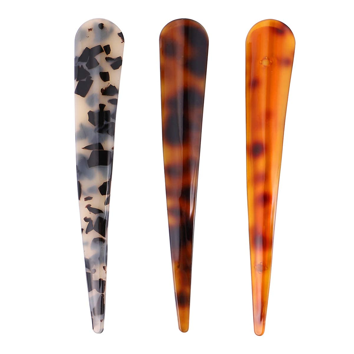 5.5 Inch Large Metal Duckbill Hair Clips for Women - 2 Pack Non-Slip French Twist Alligator Hair Clips for Thick Long Hair Styling - Perfect for Updos, Ponytails & Everyday Hairstyles