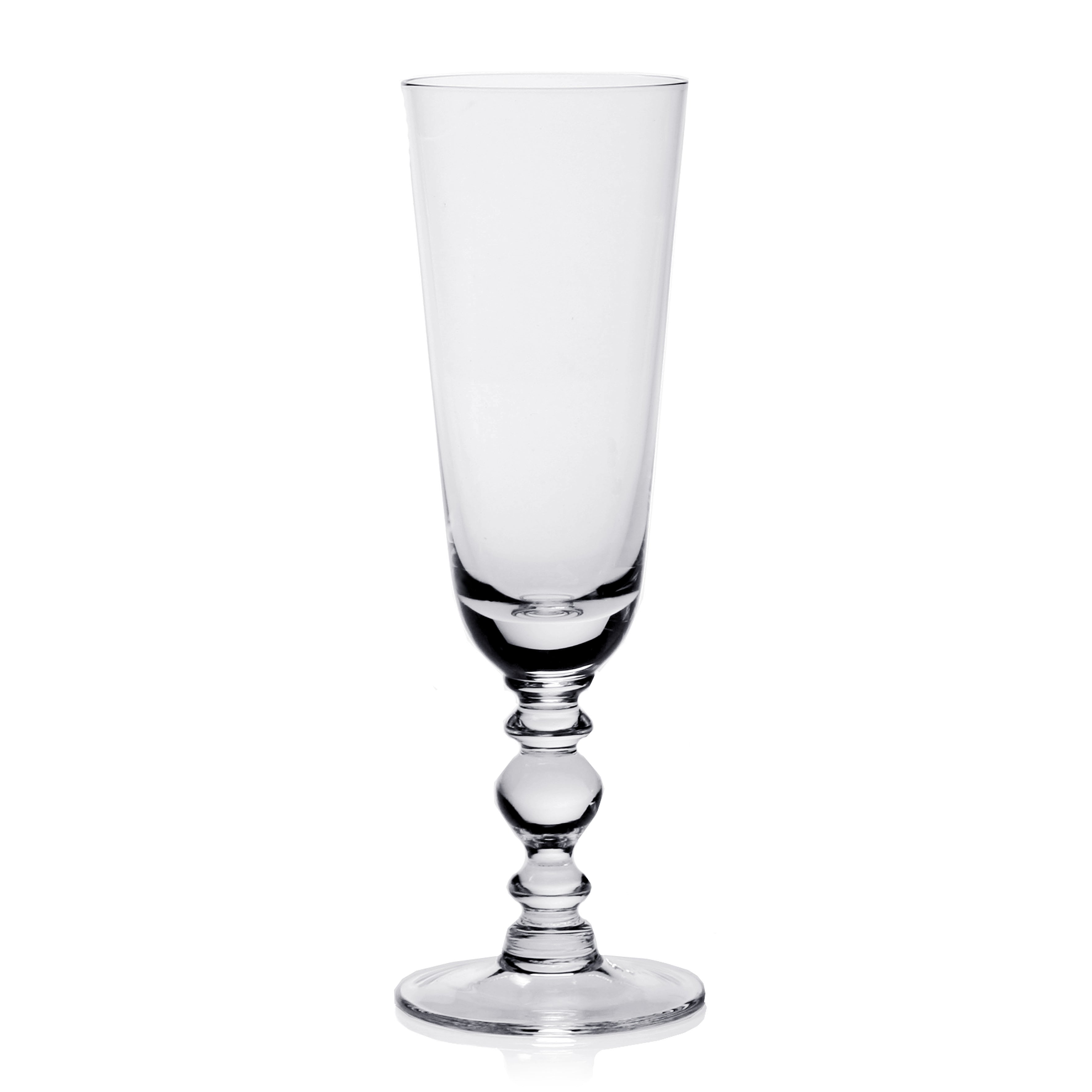 Elegant Fanny Champagne Flute Glass Set - 12 oz Crystal Clear Flutes for Sparkling Wine & Champagne - Perfect for Weddings, Parties & Romantic Dinners