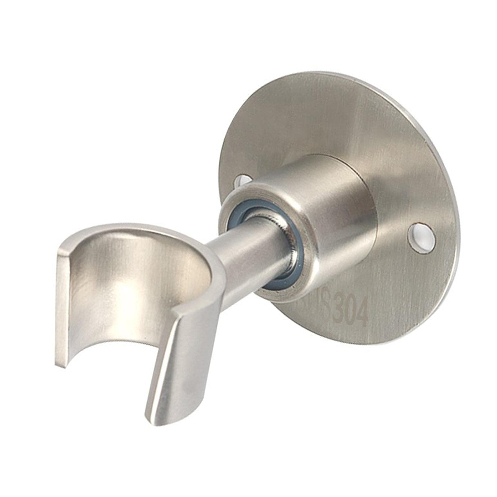 360° Adjustable 304 Stainless Steel Handheld Shower Head Holder - Wall Mount Bathroom Shower Bracket with Screw Set - Universal Shower Spray & Wand Holder (Silver) - Perfect for Bathroom Renovation & Spa-Like Shower Experience