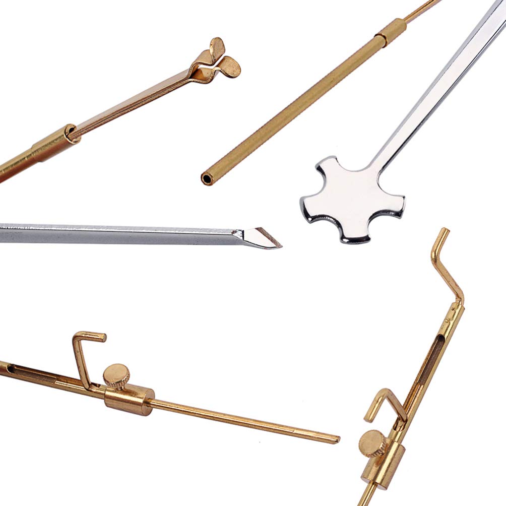 EXCEART Professional Violin Repair Tool Kit - Portable Metal Sound Brass Luthier Tools with Caliper for Violin Viola Measurement & Maintenance | Perfect for Instrument Setup, Repair & DIY Projects