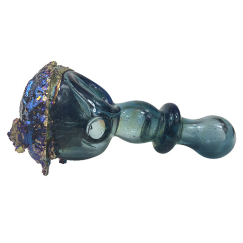 Tony Kazy Bismuth Spoon Pipe - Premium Handcrafted Smoking Pipe for Herbs & Tobacco - Perfect for Travel, Camping & Relaxation