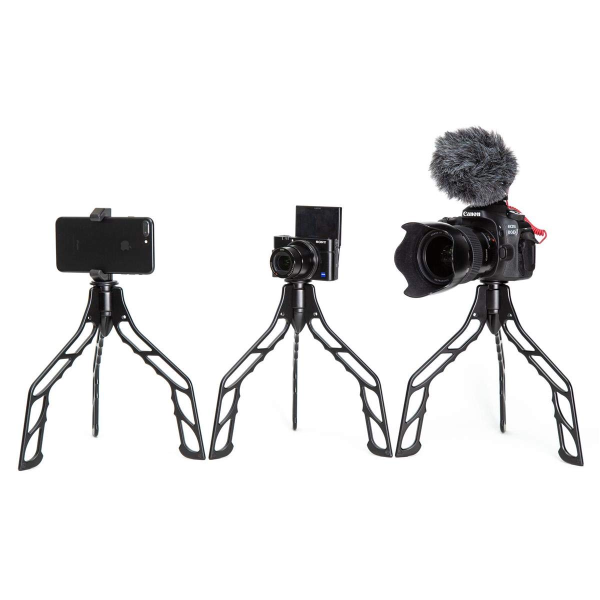 SwitchPod DSLR Tripod - Lightweight Aluminum Smartphone Camera Stand for iPhone & Android - Durable & Indestructible - Perfect for Selfies, Vlogging, Photography & Content Creation - Ideal for Travel, YouTube, Live Streaming & Outdoor Adventures