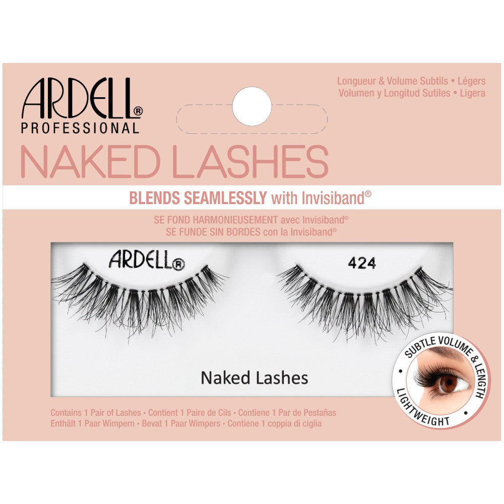 Ardell Naked Strip Lashes 424 - Natural Looking False Eyelashes for Everyday Wear | Perfect for Work, Date Night & Special Occasions