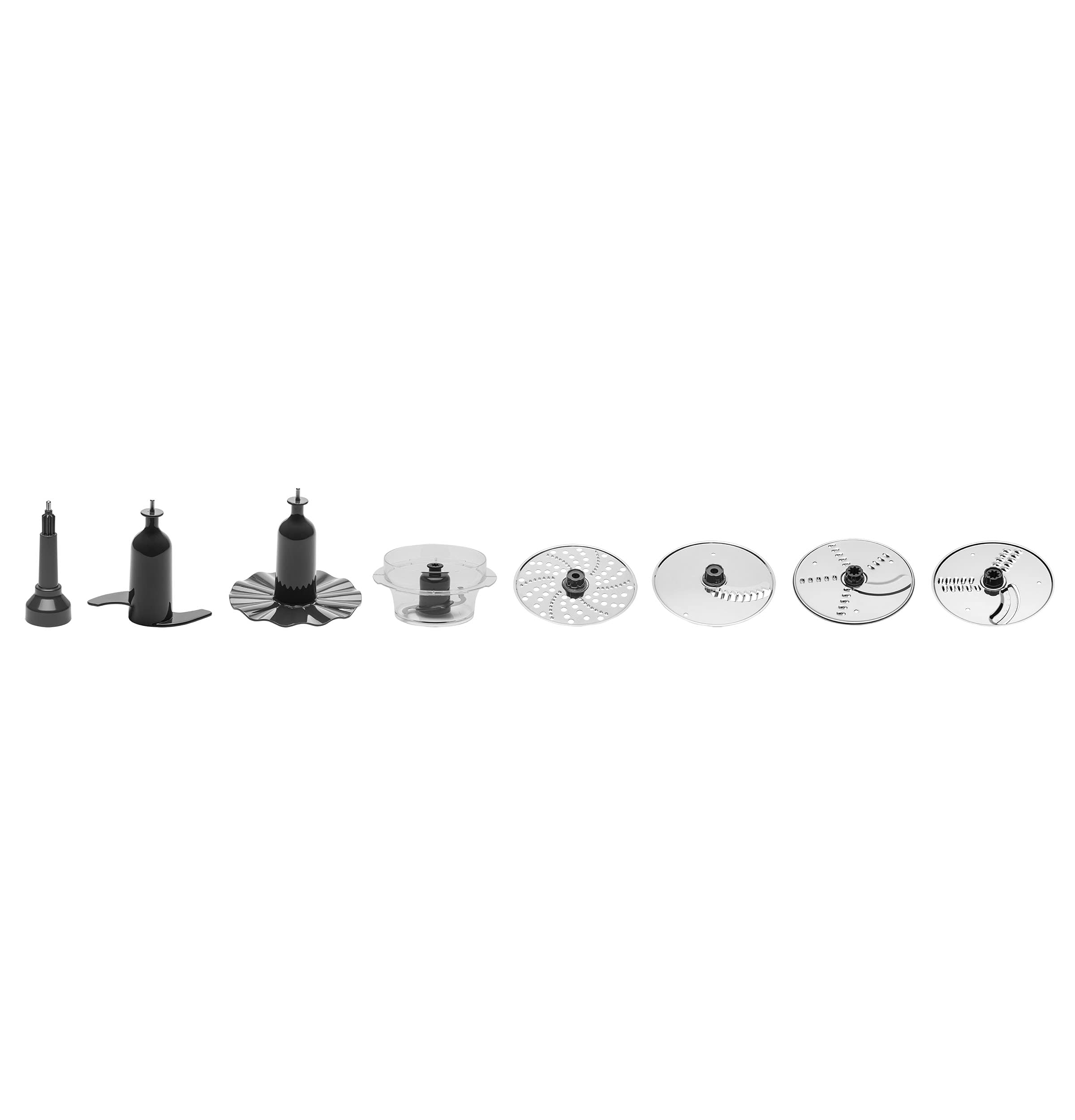 GE 12-Cup Food Processor with 3 Feeding Tubes & Stainless Steel Accessories - 3 Discs + Dough Blade | 550W 3-Speed Electric Kitchen Appliance | Perfect for Shredding Cheese, Chopping Vegetables, Kneading Dough | Ideal for Meal Prep, Baking & Cooking | Durable & Powerful Kitchen Essential