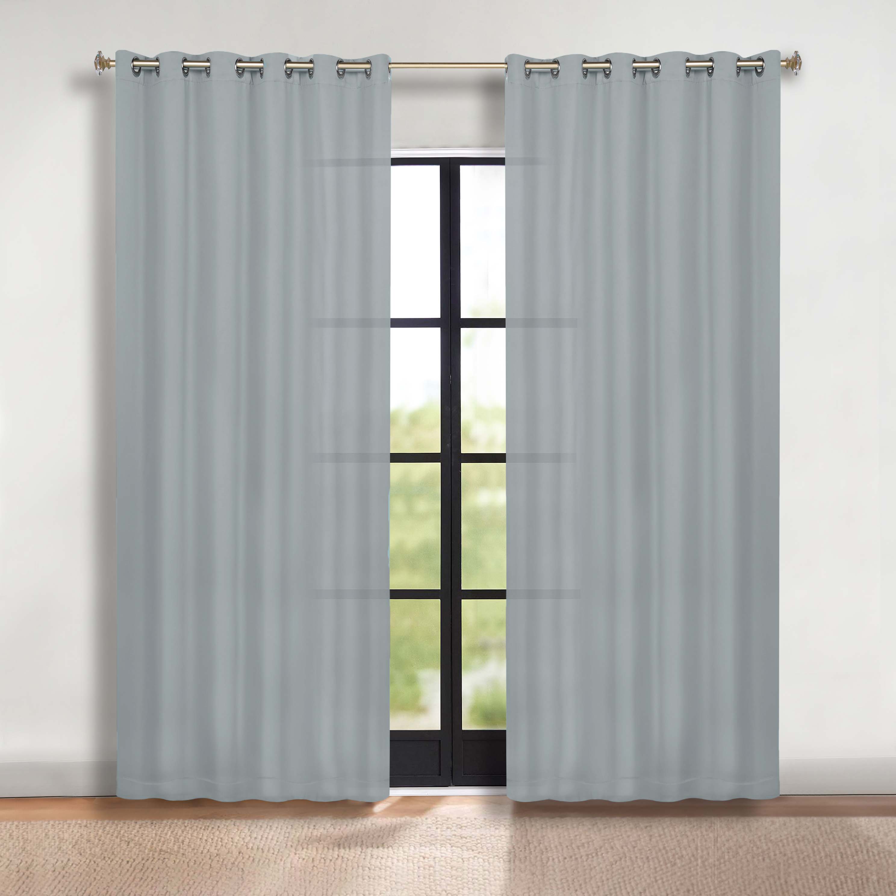Machine Washable Blackout Curtains Set of 2 - Solid Color Room Darkening Window Treatments for Bedroom & Nursery - Blocks Light & Noise for Better Sleep