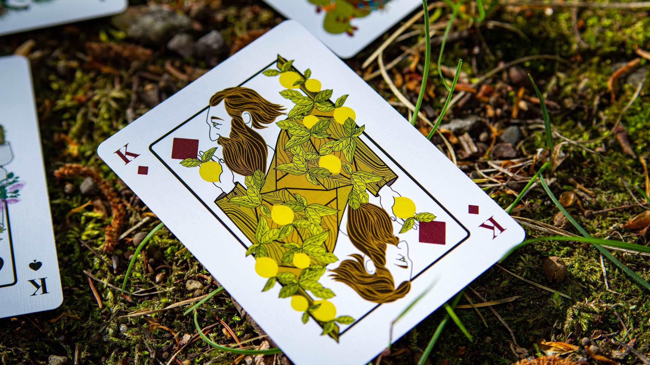 Premium Eco-Friendly The Green Man Summer Playing Cards - Perfect for Outdoor Picnics, Beach Parties & Family Game Nights