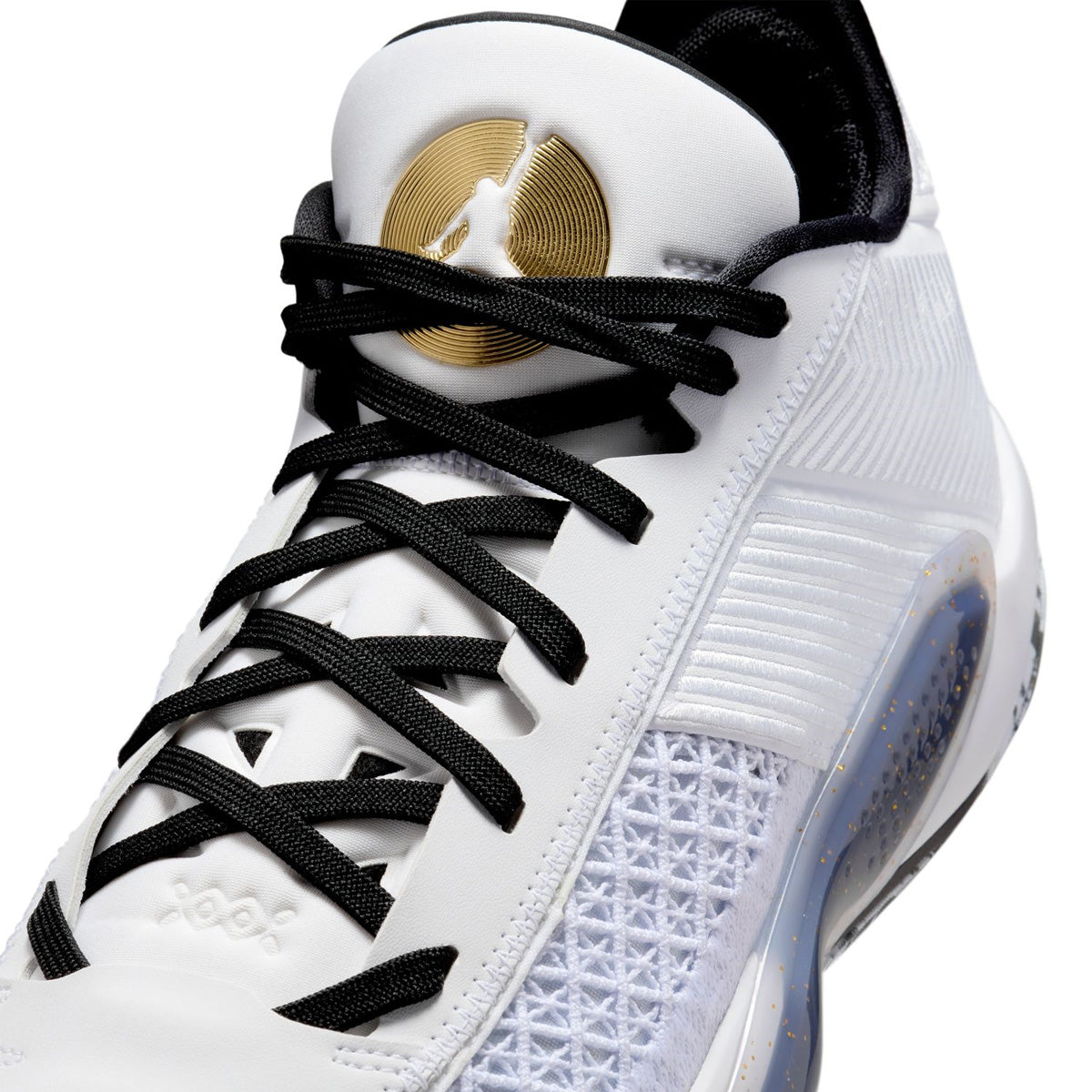 Air Jordan XXXVIII Low PF Basketball Shoes - White Black Men's Sneakers for Court Performance & Casual Wear