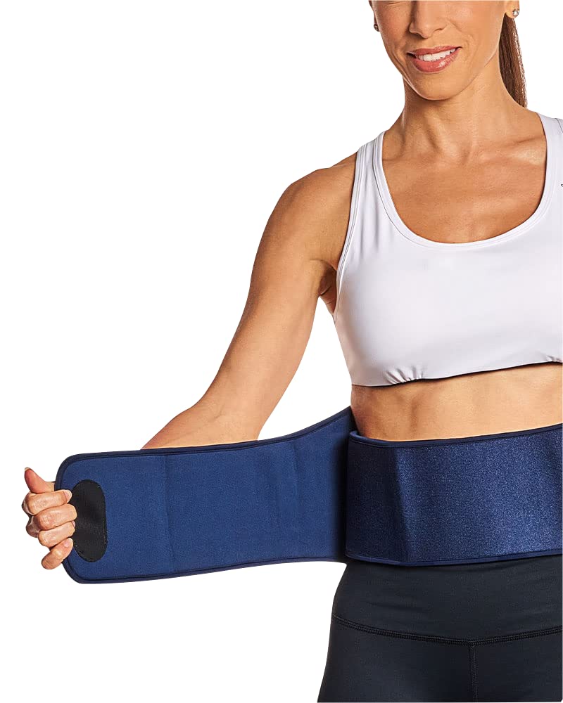 Tommie Copper Infrared Therapy Belt for Back Pain Relief - Rechargeable Red Light Therapy Device for Muscle Aches, Arthritis Pain & Joint Support - Unisex Wearable for Home, Office & Sports Recovery