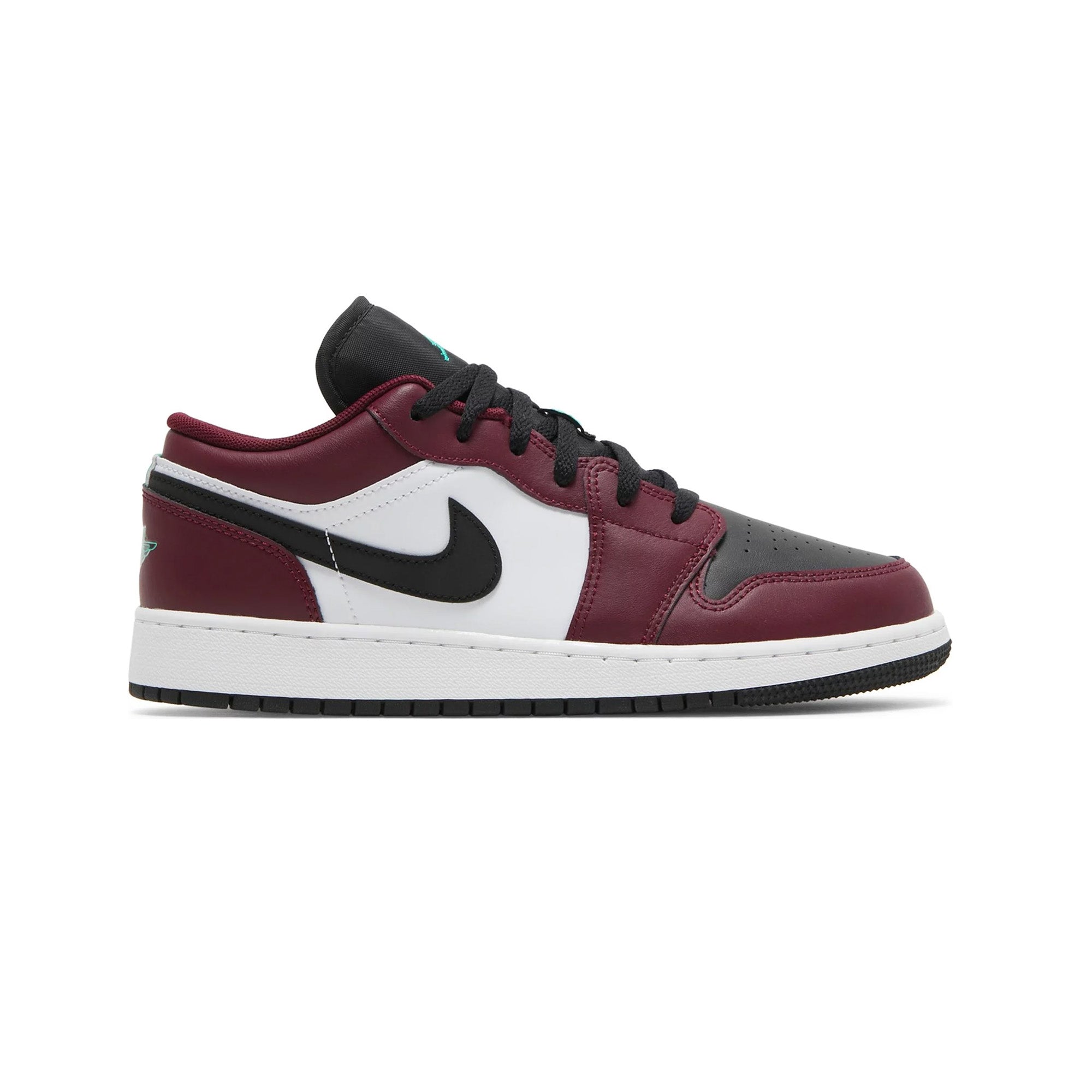 Air Jordan 1 Low SE 'Dark Beetroot Roma Green' GS Sneakers for Women & Girls - 2021 Retro Basketball Shoes - Perfect for Casual Wear, Street Style & Sports