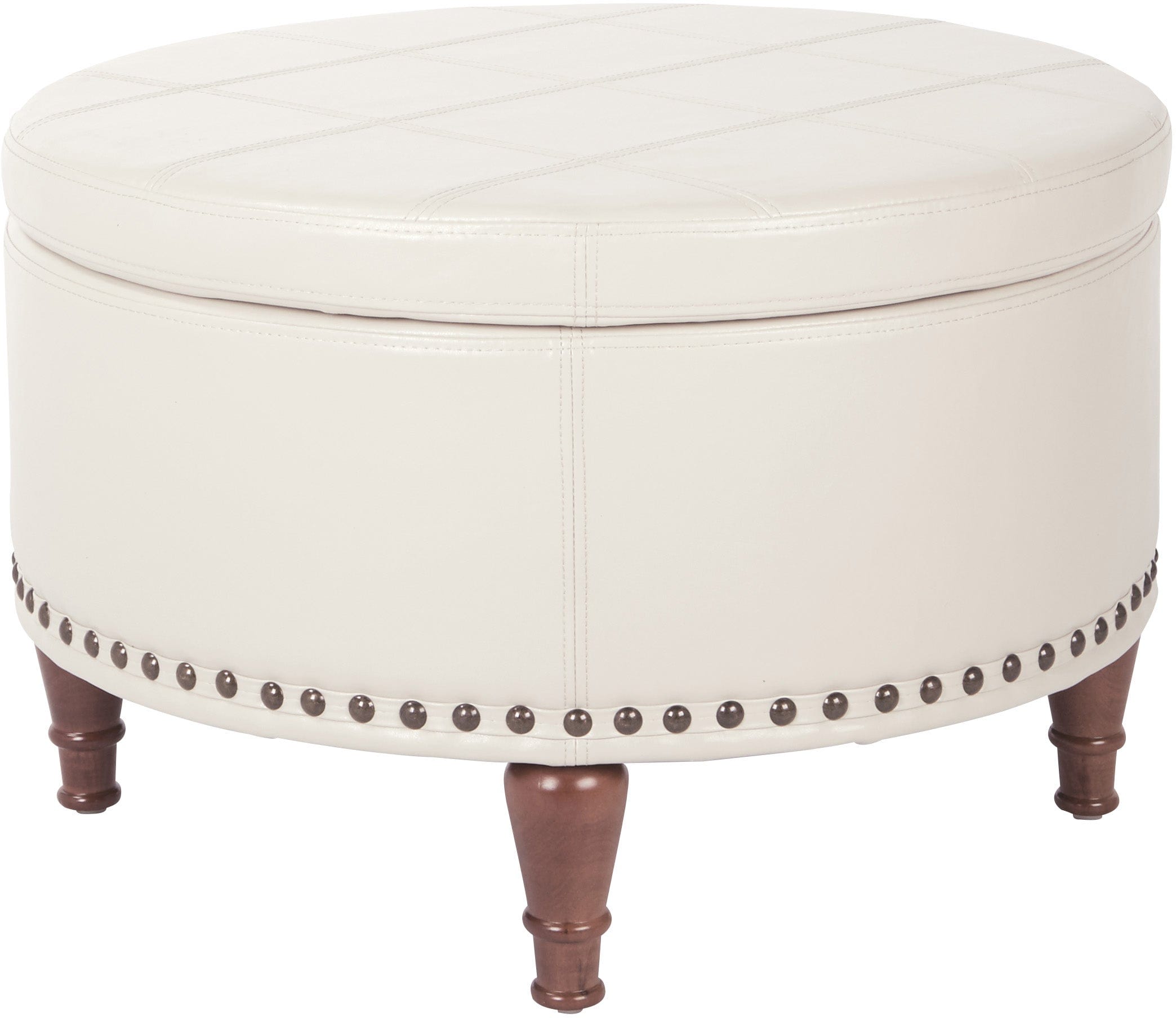 Office Star Alloway Storage Ottoman - Versatile Footrest & Seat with Hidden Storage | Perfect for Living Room, Bedroom, or Office Organization