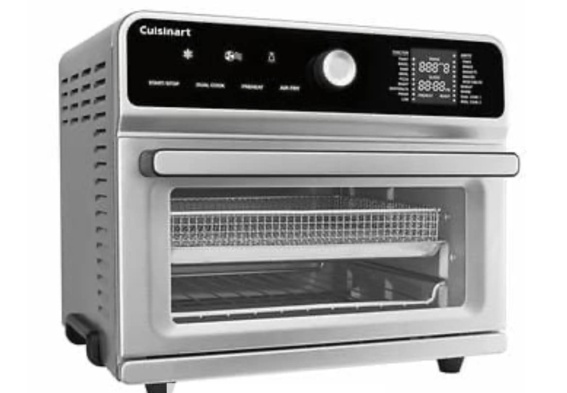 Cuisinart CTOA130PC3FR Digital Air Fryer Toaster Oven Combo - Certified Refurbished, 12-in-1 Countertop Convection Oven with Bake, Broil, Toast & Air Fry Functions | Perfect for Small Kitchens, Dorms & Healthy Cooking