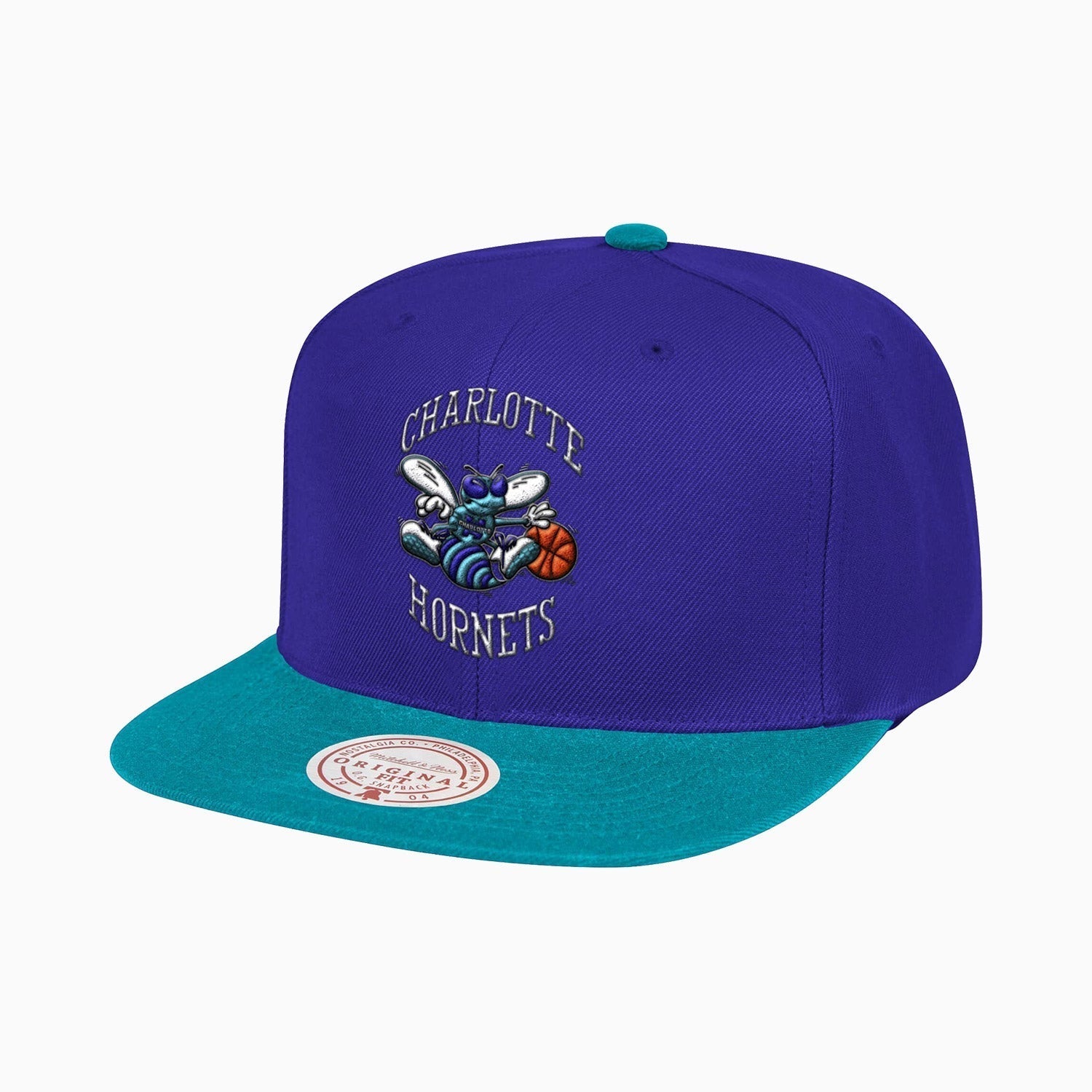 Charlotte Hornets NBA Snapback Hat - Official HWC Wool 2-Tone Adjustable Cap for Men & Women - Perfect for Basketball Games, Streetwear Fashion & Fan Collections