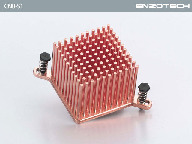 Enzotech Northbridge Heatsink - High-Performance One Piece Forged Copper Cooler (CNB-S1) | Perfect for PC Gaming & Overclocking Builds