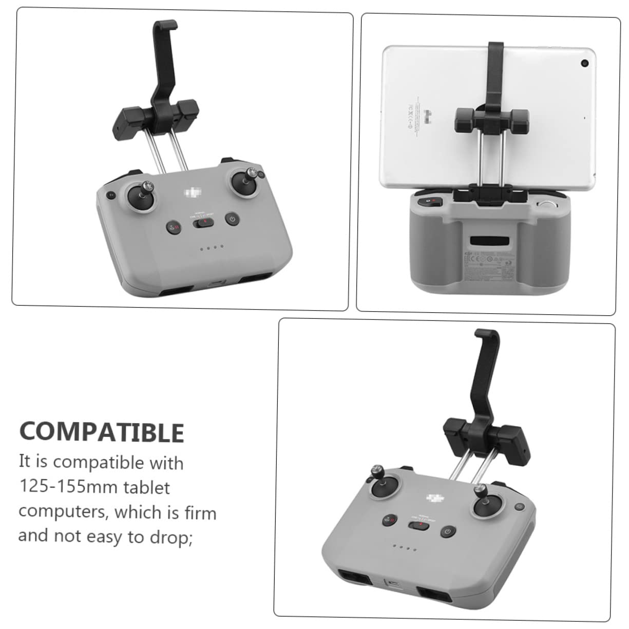 UKCOCO 2-Pack Remote Controller Extension Bracket with Phone Holder - Adjustable Stand for DJI Drone Controllers, Smartphones & Tablets - Perfect for Aerial Photography & FPV Flying