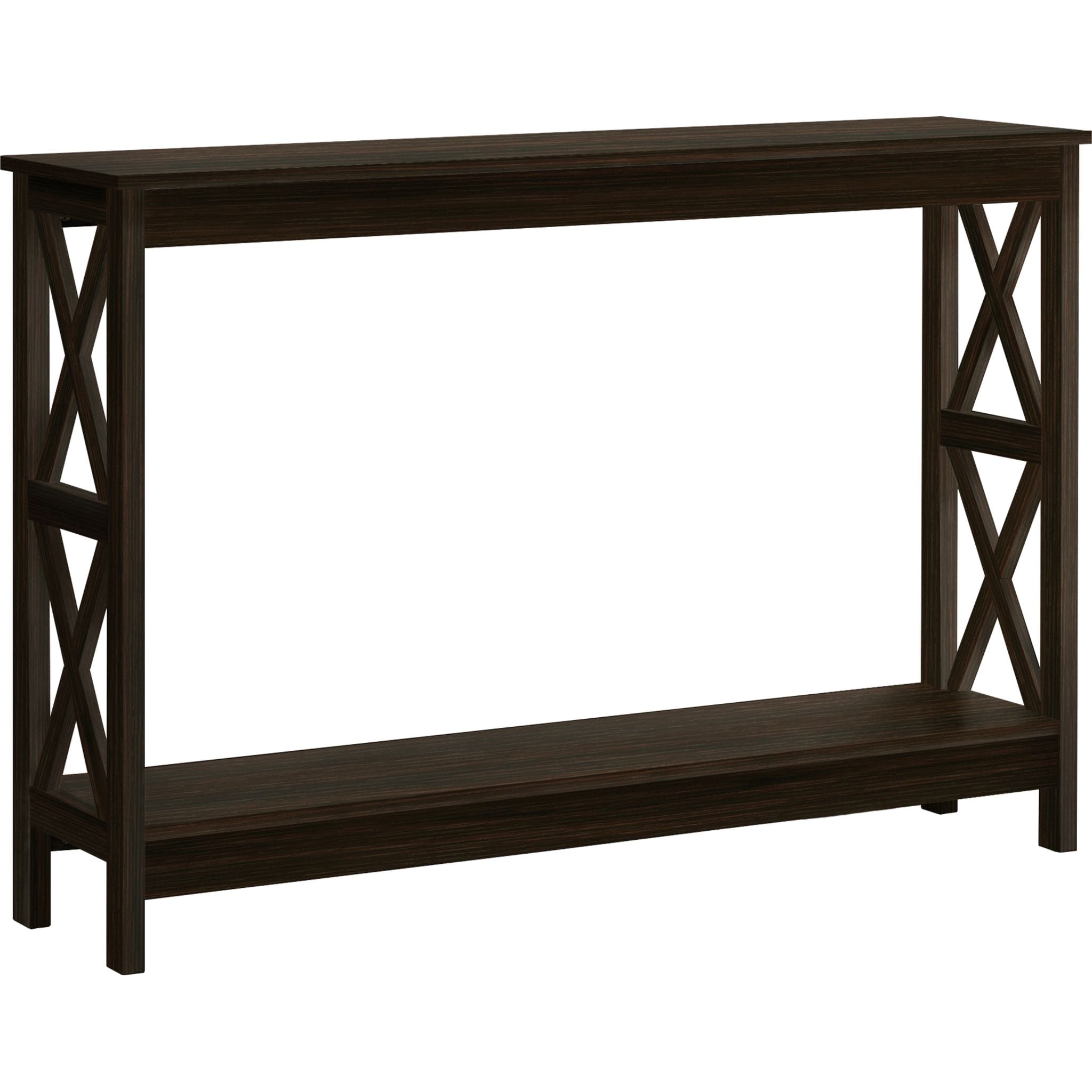 Aster Modern Espresso Console Table - Entryway Sofa Table for Living Room, Hallway & Home Decor