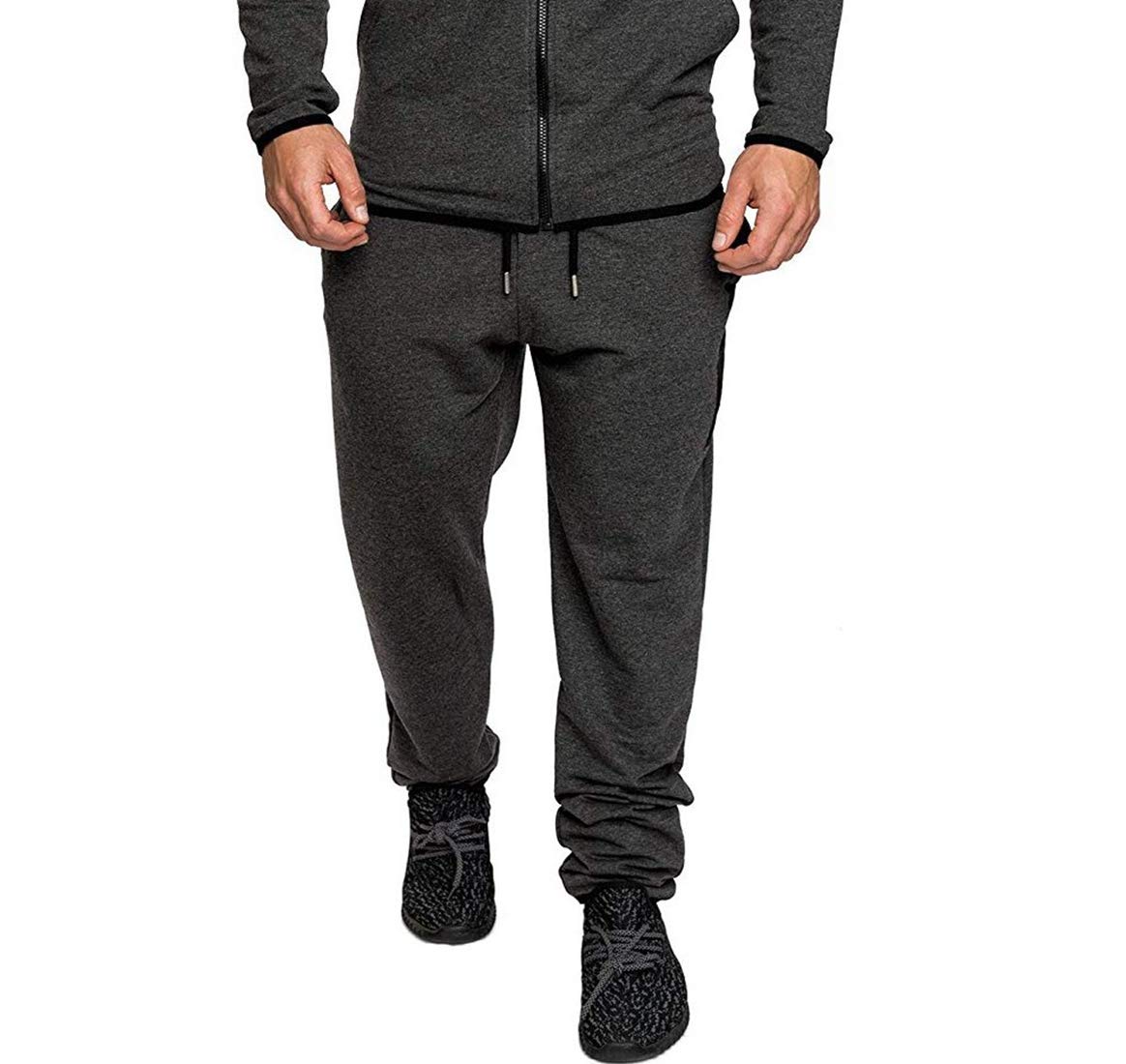 Men's Athletic Tracksuit Set - Full Zip Jogging Sweatsuit with Hoodie & Pants - Breathable Activewear for Running, Gym & Casual Wear