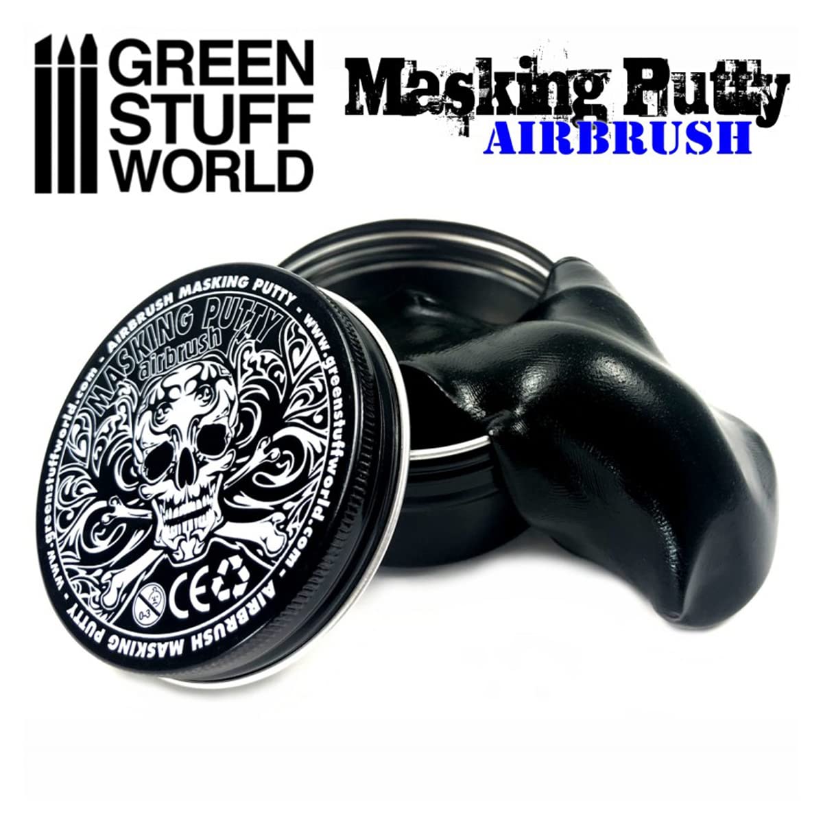 Green Stuff World Airbrush Masking Putty for Models & Miniatures - Non-Toxic Reusable Modeling Clay - Perfect for Warhammer, Dioramas & Scale Model Detailing